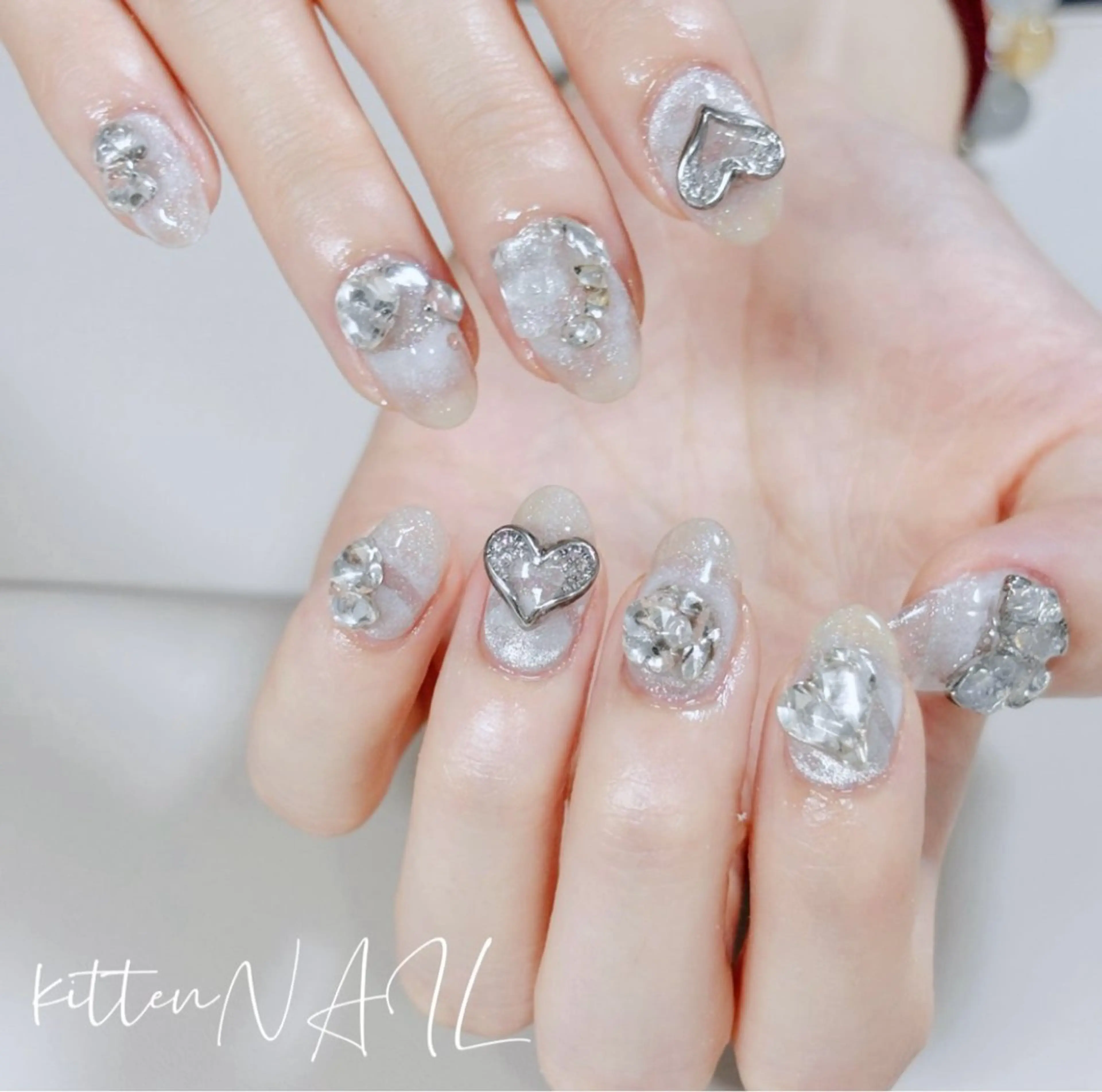 ネイル コネコネイルサロン モデル用のネイルデザイン