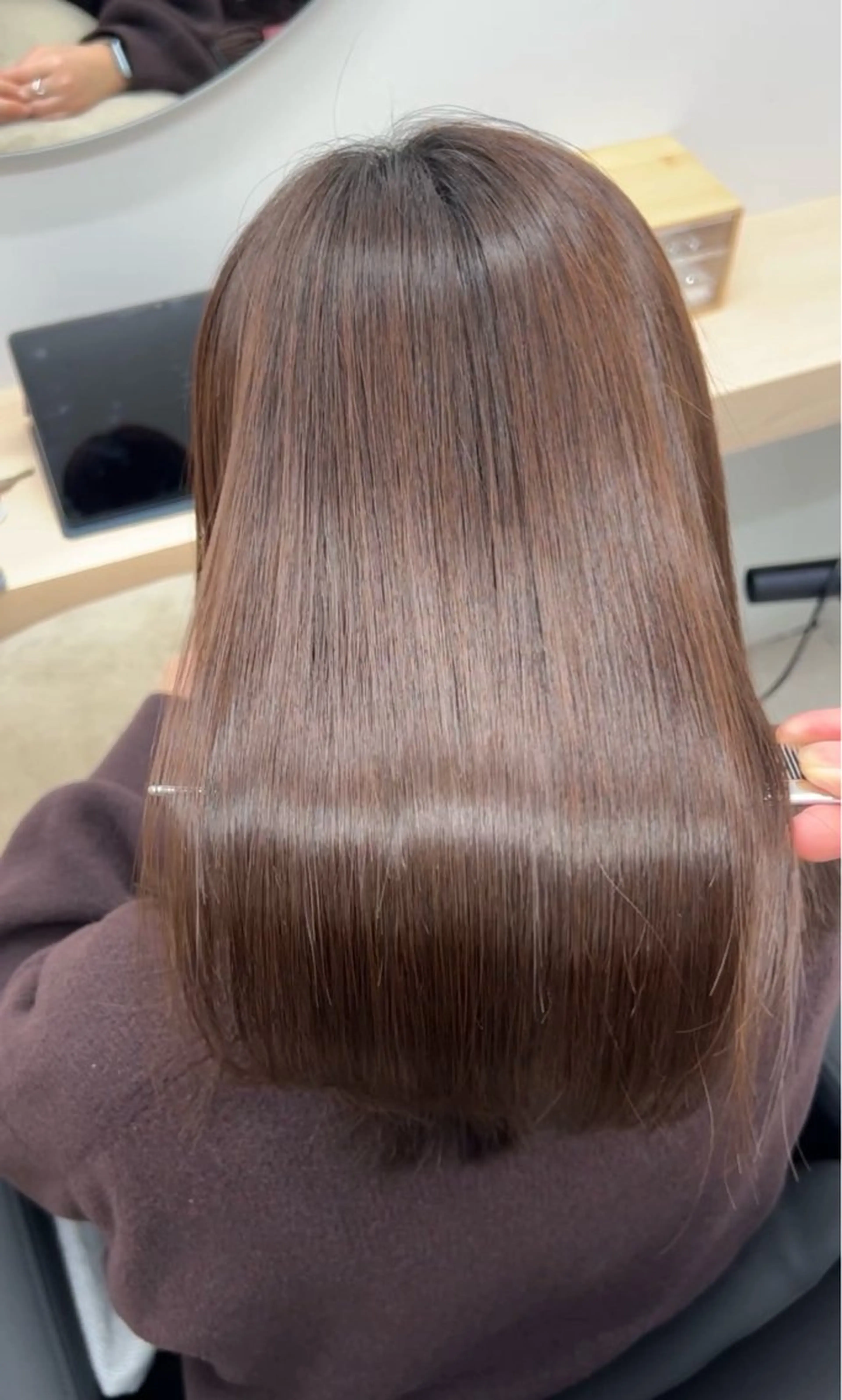 💎傷ませないカラー💎カラーしながら髪のケアもできちゃう💖 髪質改善カラー🌈＋カット💇‍♀️の写真