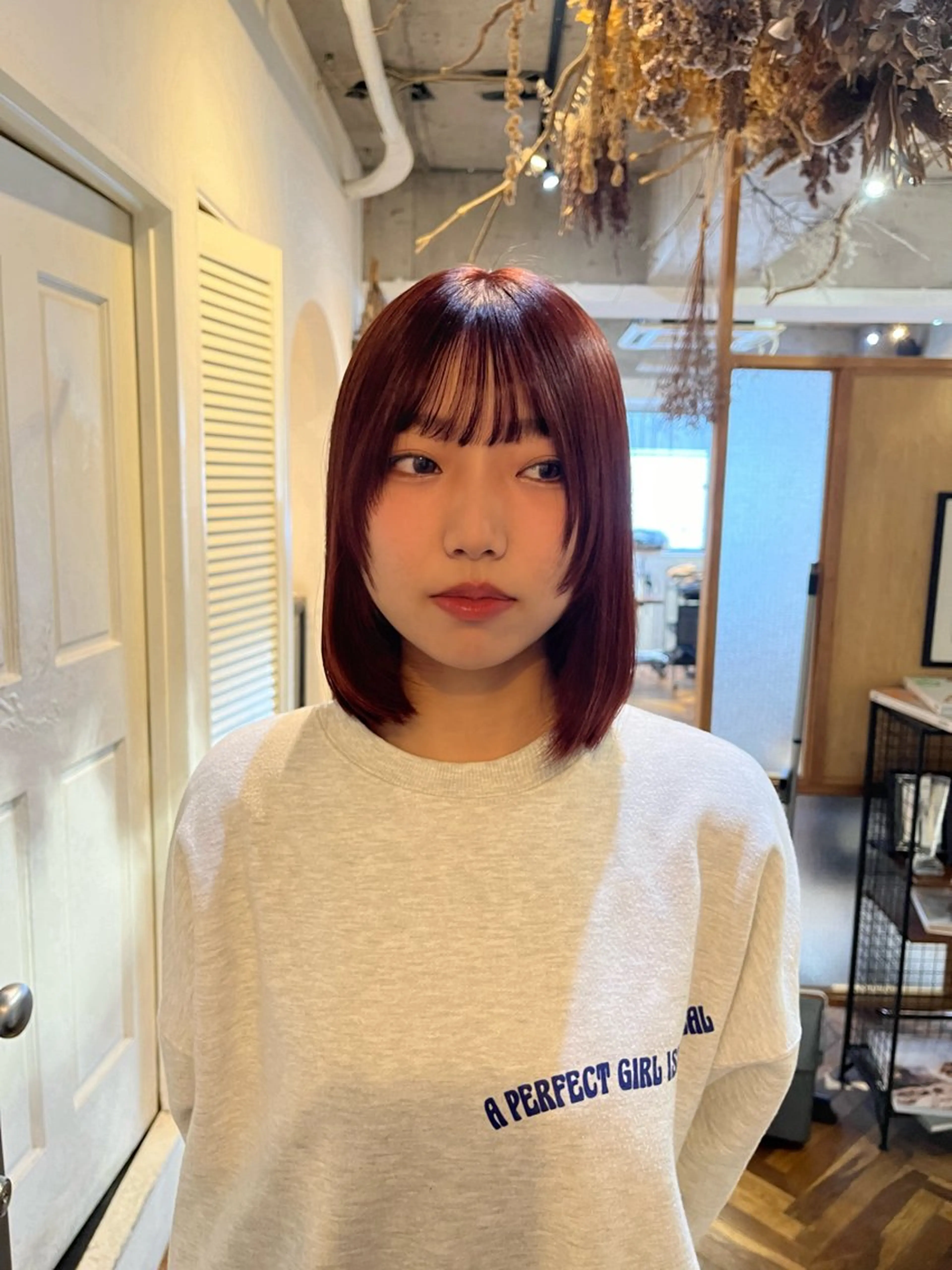 ミディアム カラー sora / 渋谷 / ハイトーンのヘアスタイル