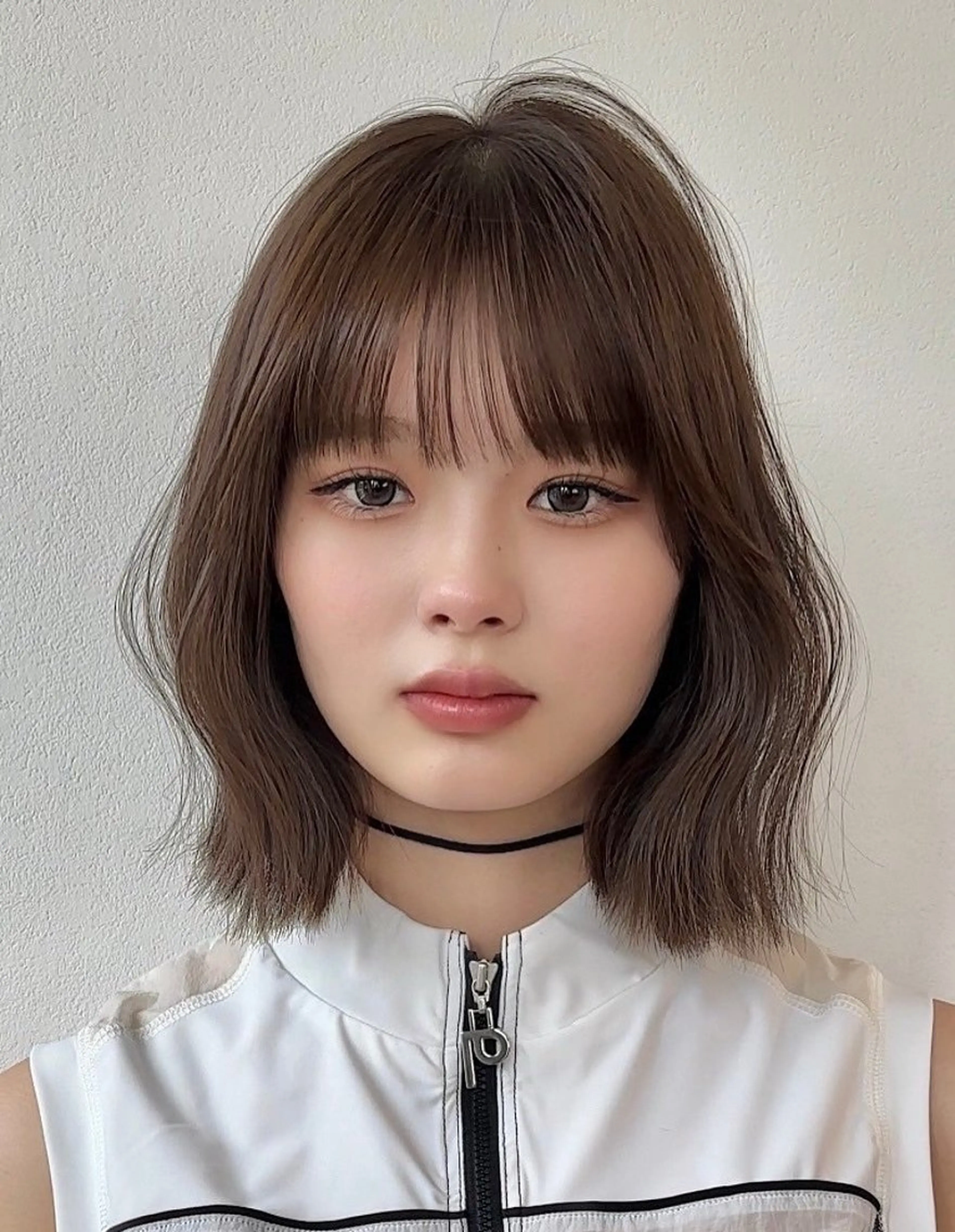 ミディアム カット トリートメント けいし🐬ボブ 美髪縮毛矯正のヘアスタイル