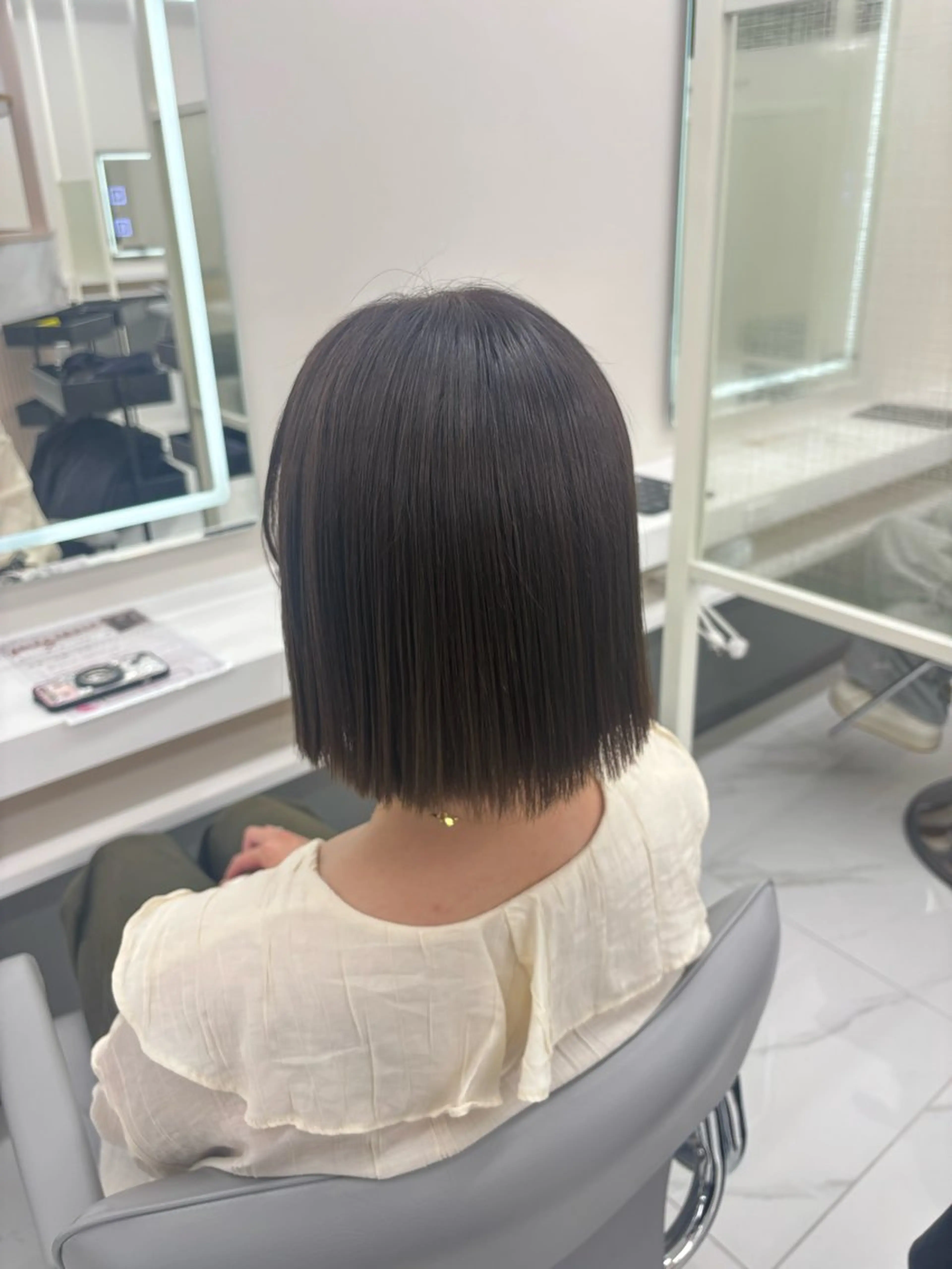 ショート ヘアアレンジ くびれヘア 顔周りカット 髪質改善 韓国風ヘア 似合わせカット 🫧かいり🌷韓国 まつ毛🪽‪天王寺のマツエク・マツパデザイン