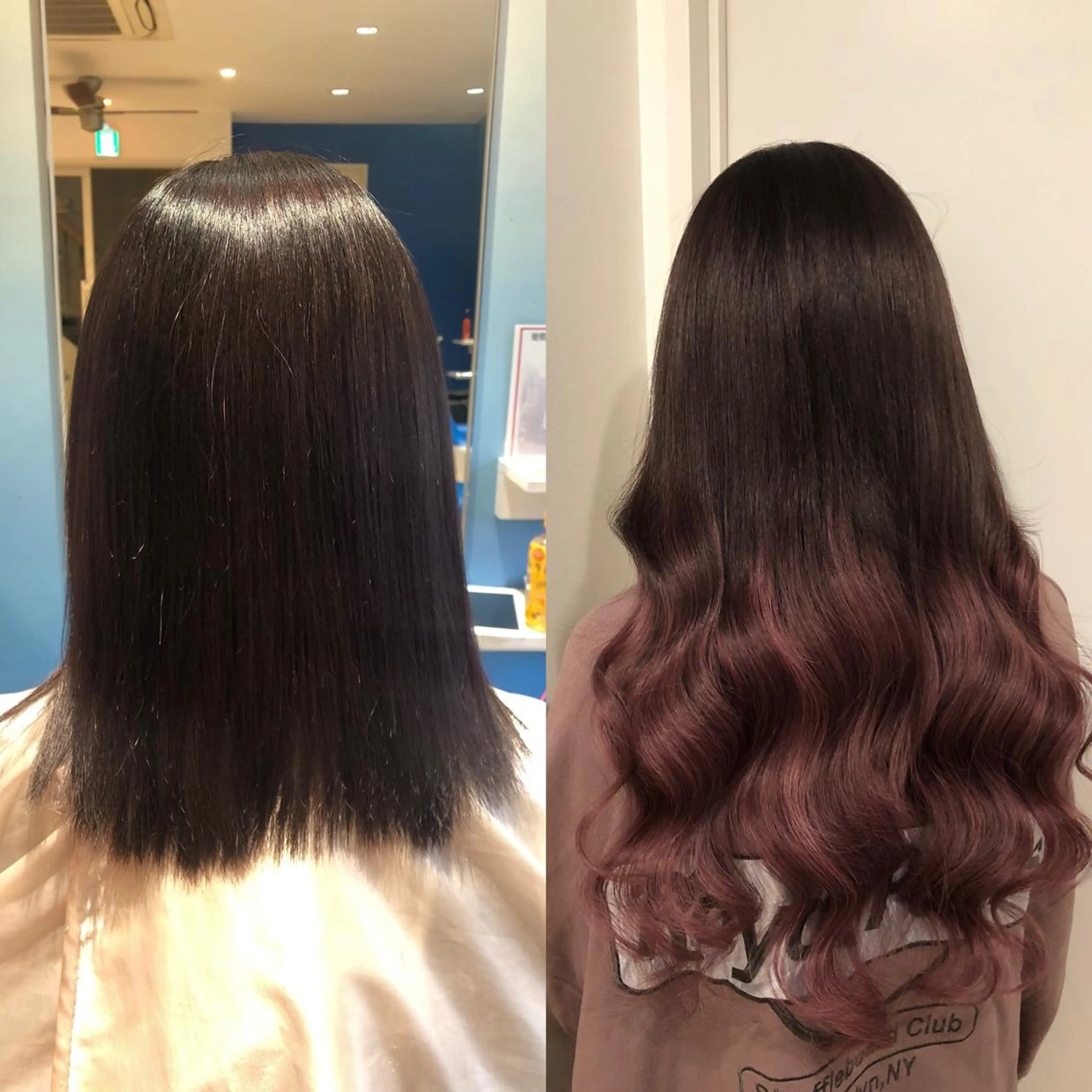 ロング カラー シールエクステ バレイヤージュ ダブルカラー グラデーションカラー ハイライトカラー ヘアカラー エクステ 🧡艶髪ちゅるん髪 🫧🧡YUKI❄️のヘアスタイル