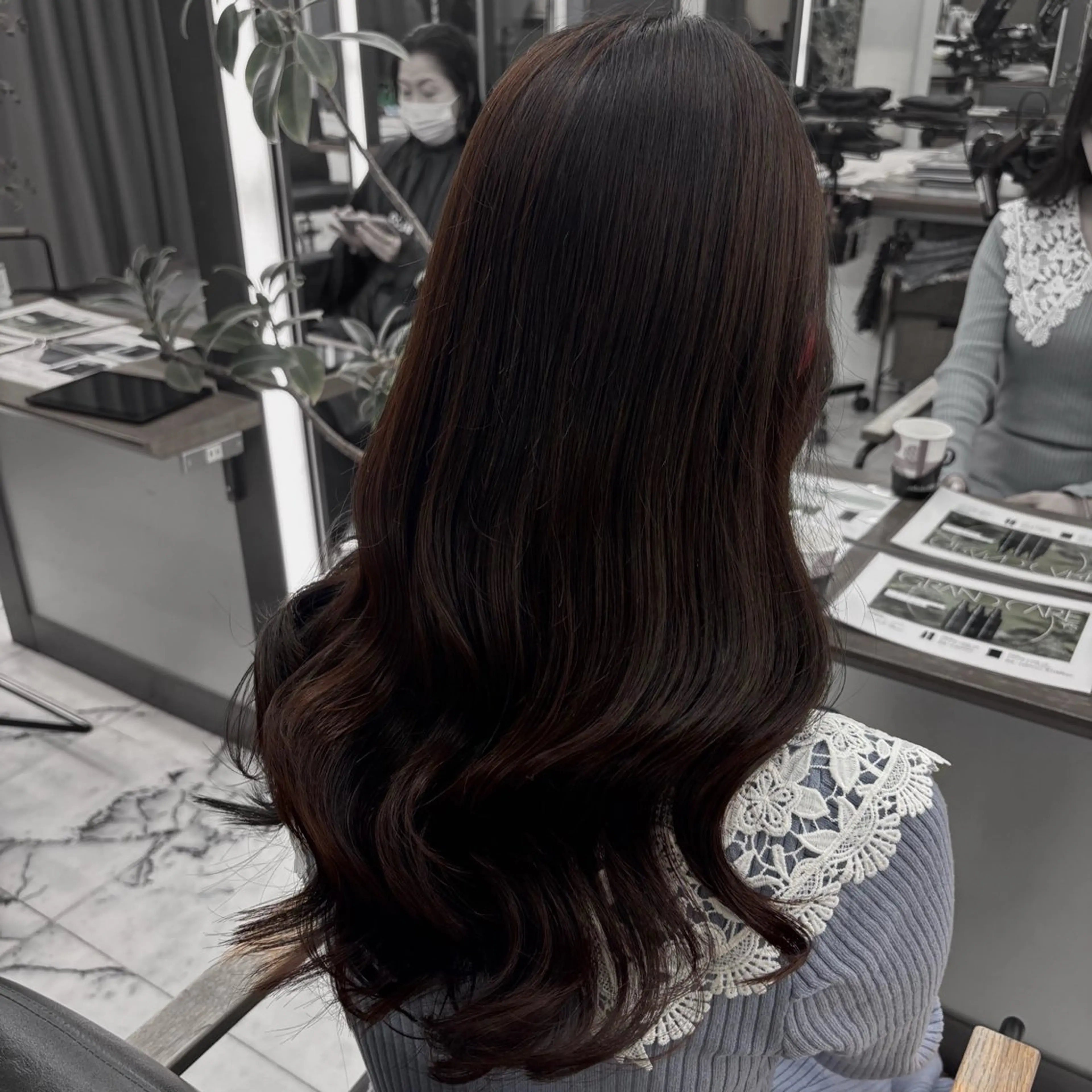 カラー ヘアカラー レイヤー🎶似合わせ パーマ🎀ナナコのヘアスタイル