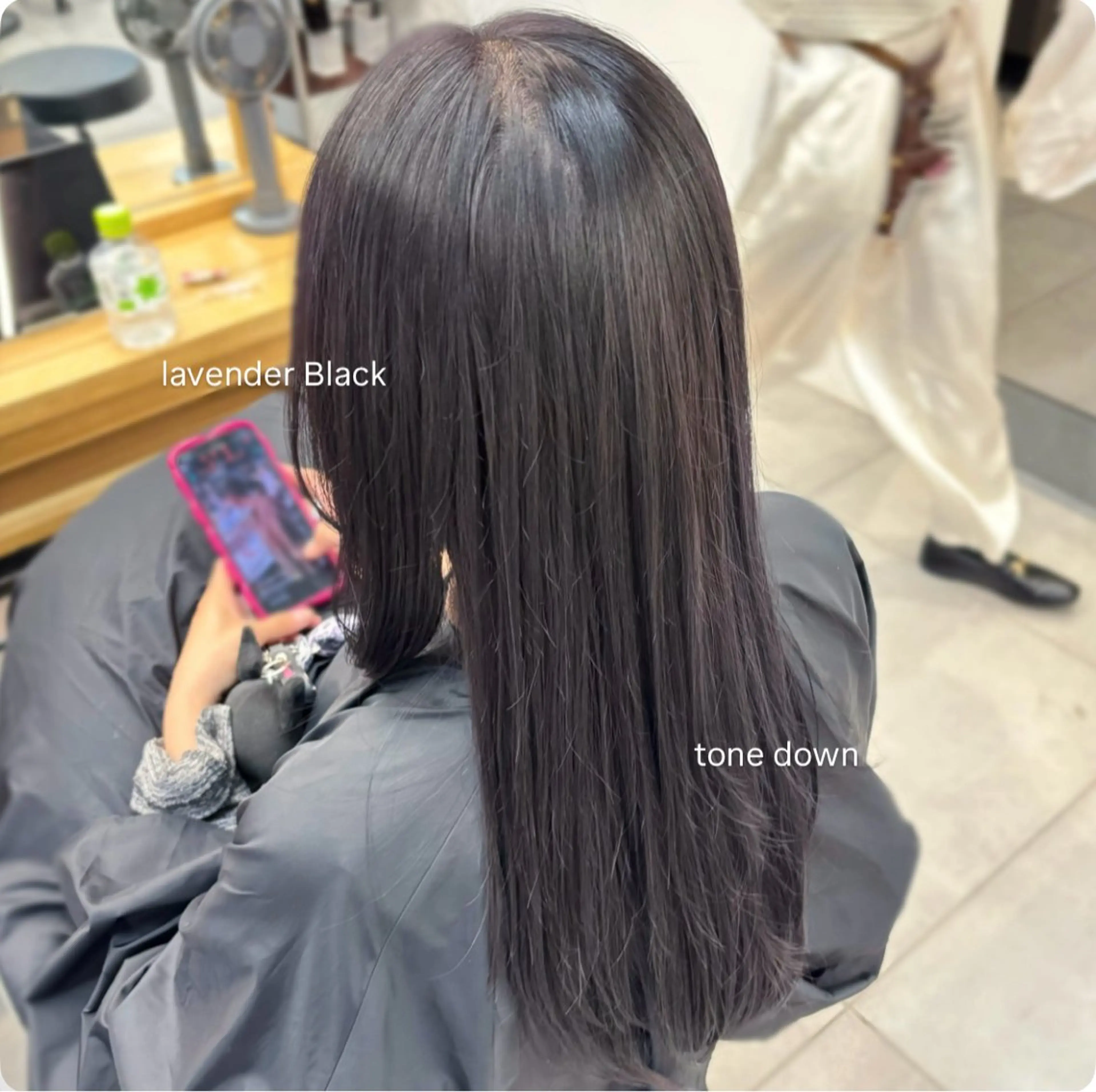ロング カラー ラベンダーカラー 柳井  梨歩 （ヤナイ  リホ）のヘアスタイル