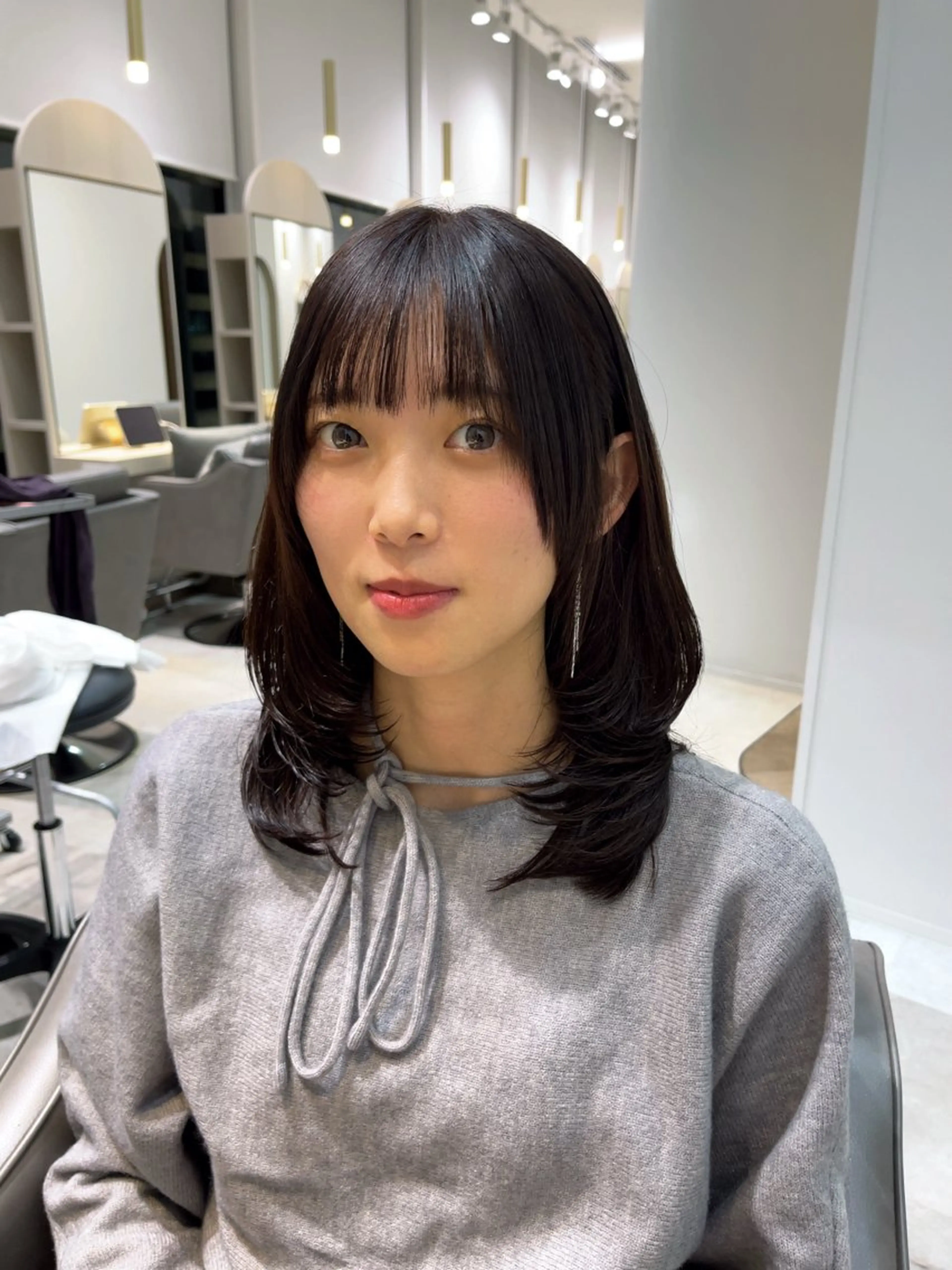 ミディアム KAEDE🎀 縮毛矯正＆パーマ特化のヘアスタイル