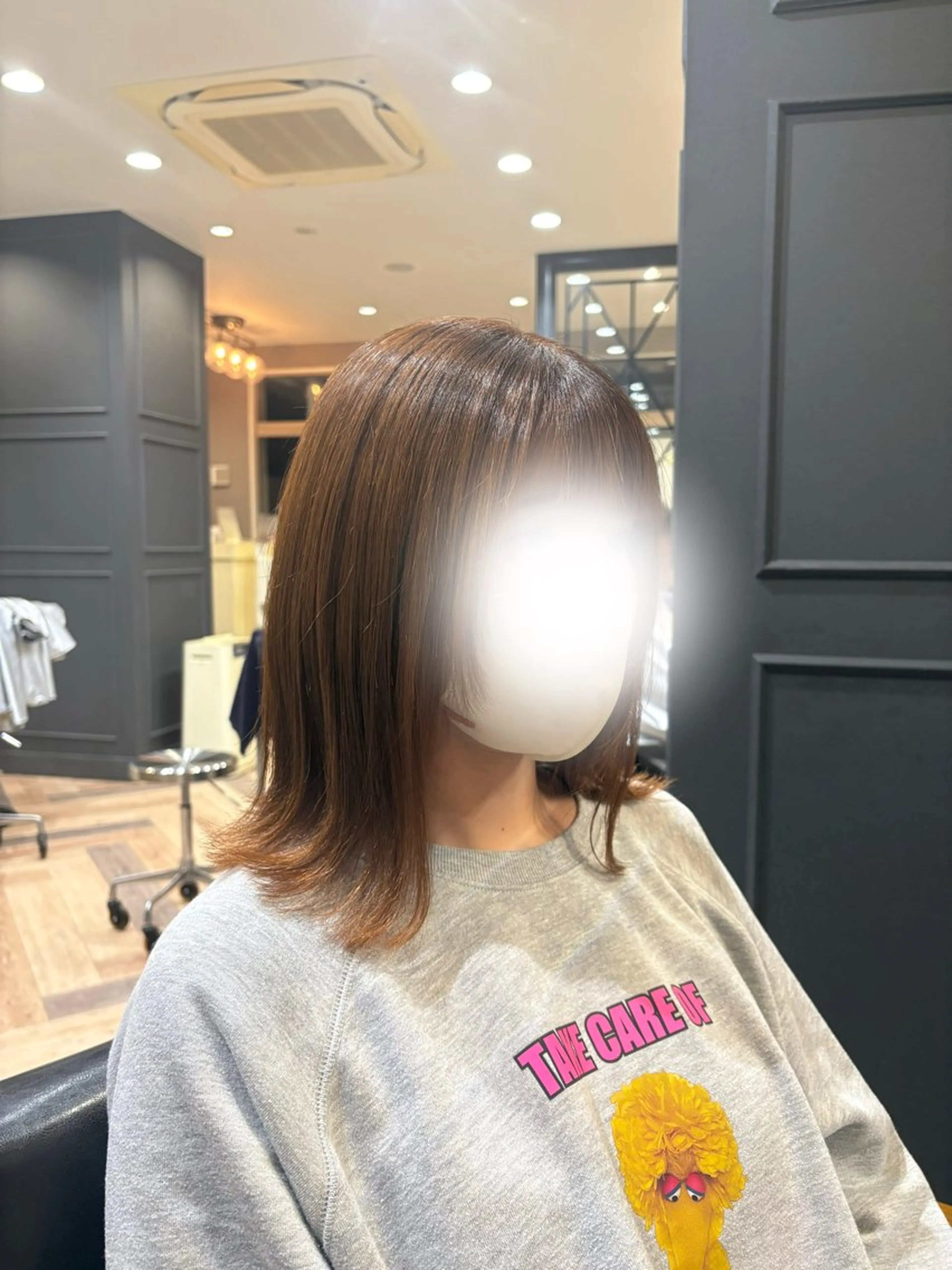 ミディアム 外ハネヘア 笹木 怜羅のヘアスタイル