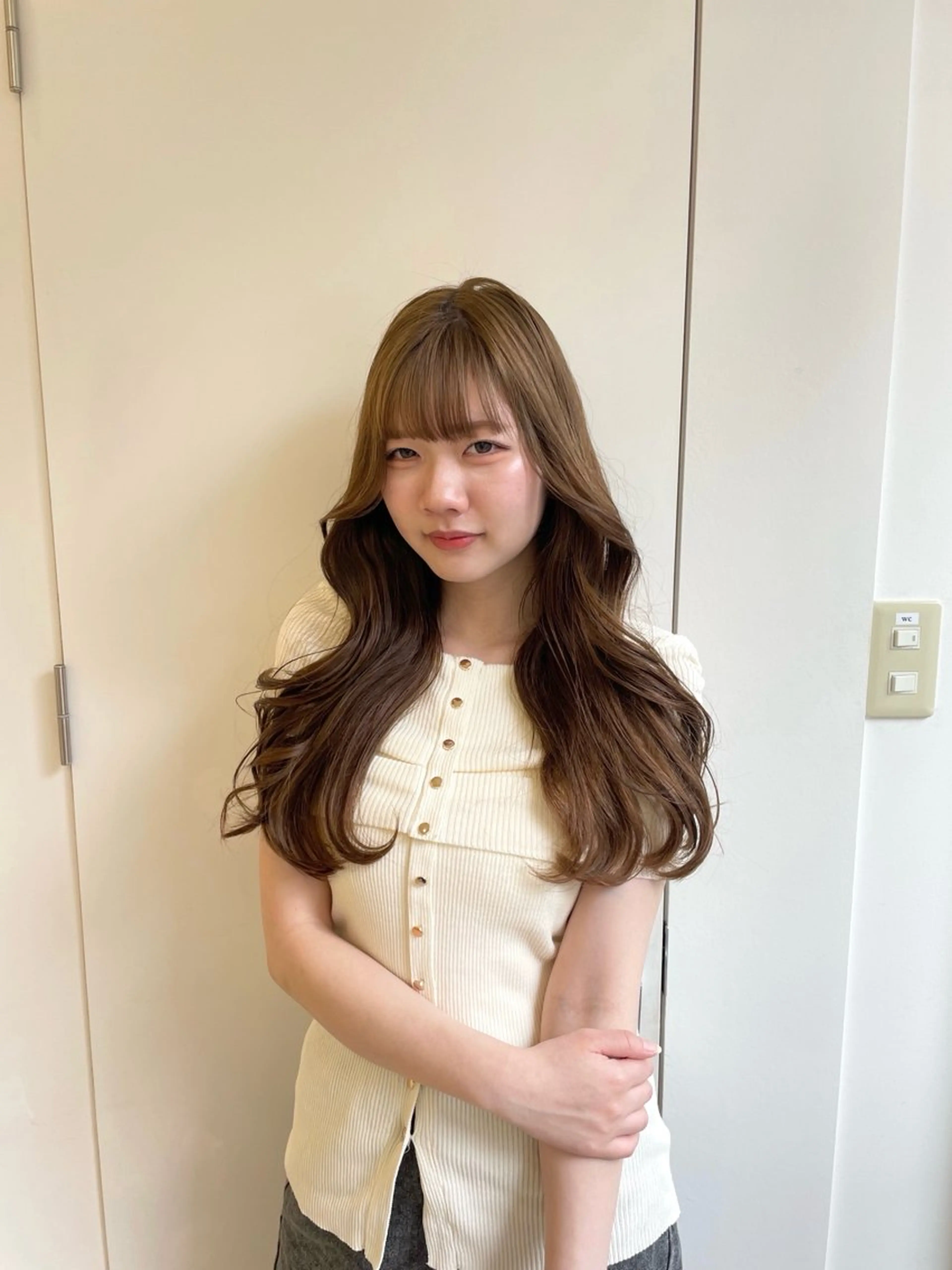 セミロング カラー カット ParveMix 🩶🫧入江 香名のヘアスタイル