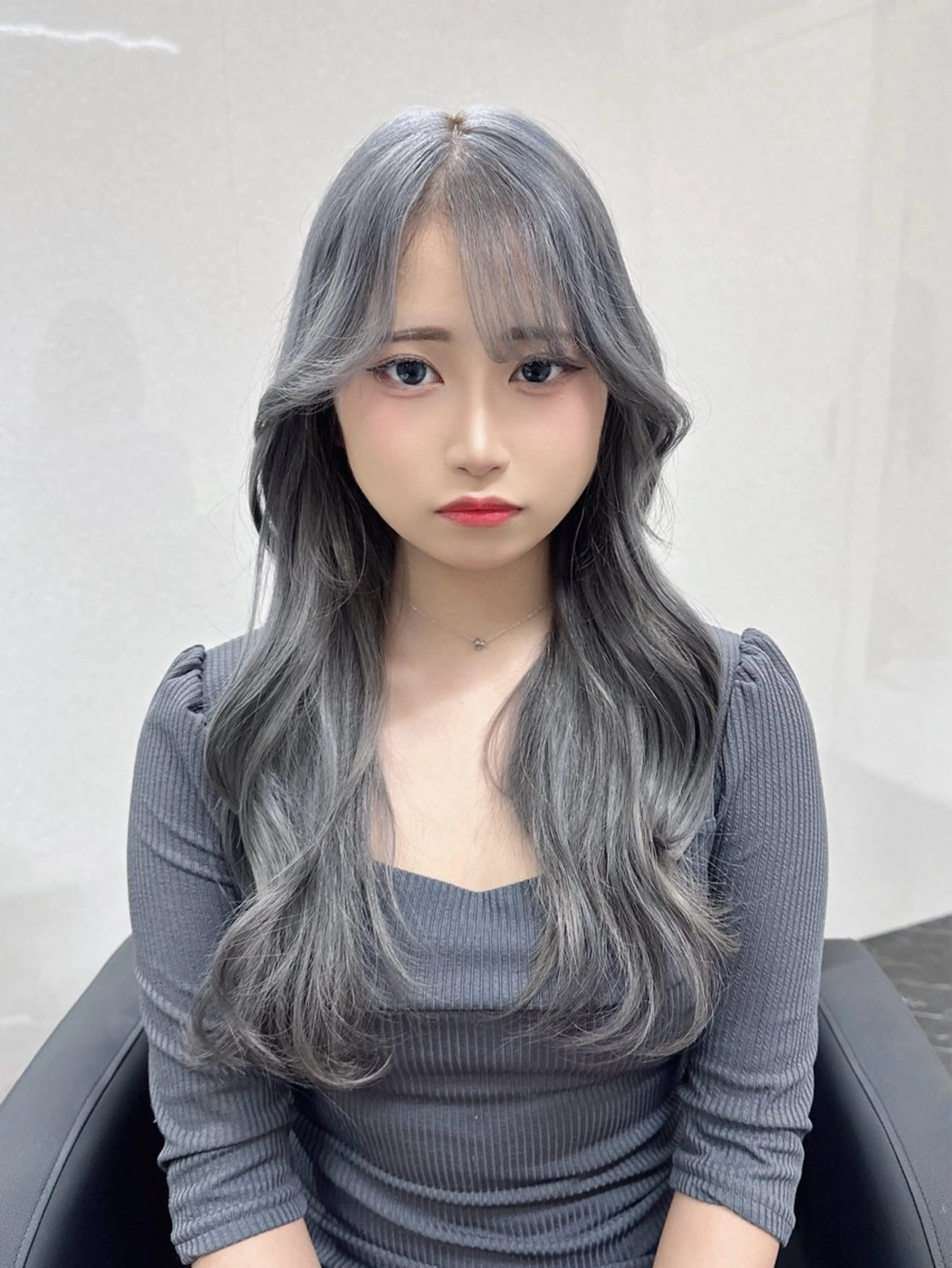 ロング カラー ウルフ&レイヤー特化 まとまる美髪矯正のヘアスタイル