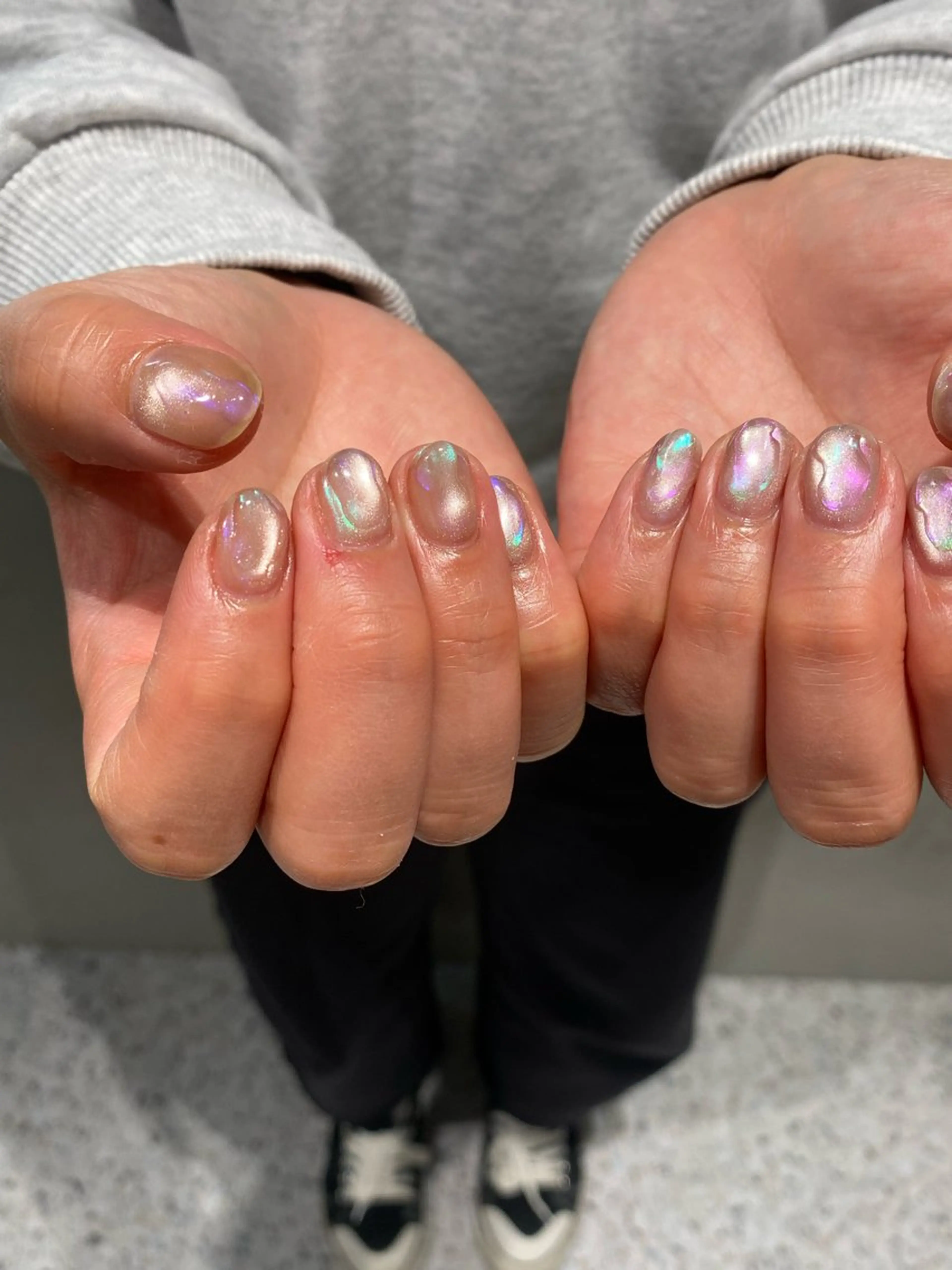 ネイル ミラーネイル ハンドネイル Yuriko Omi パラジェル/渋谷のネイルデザイン