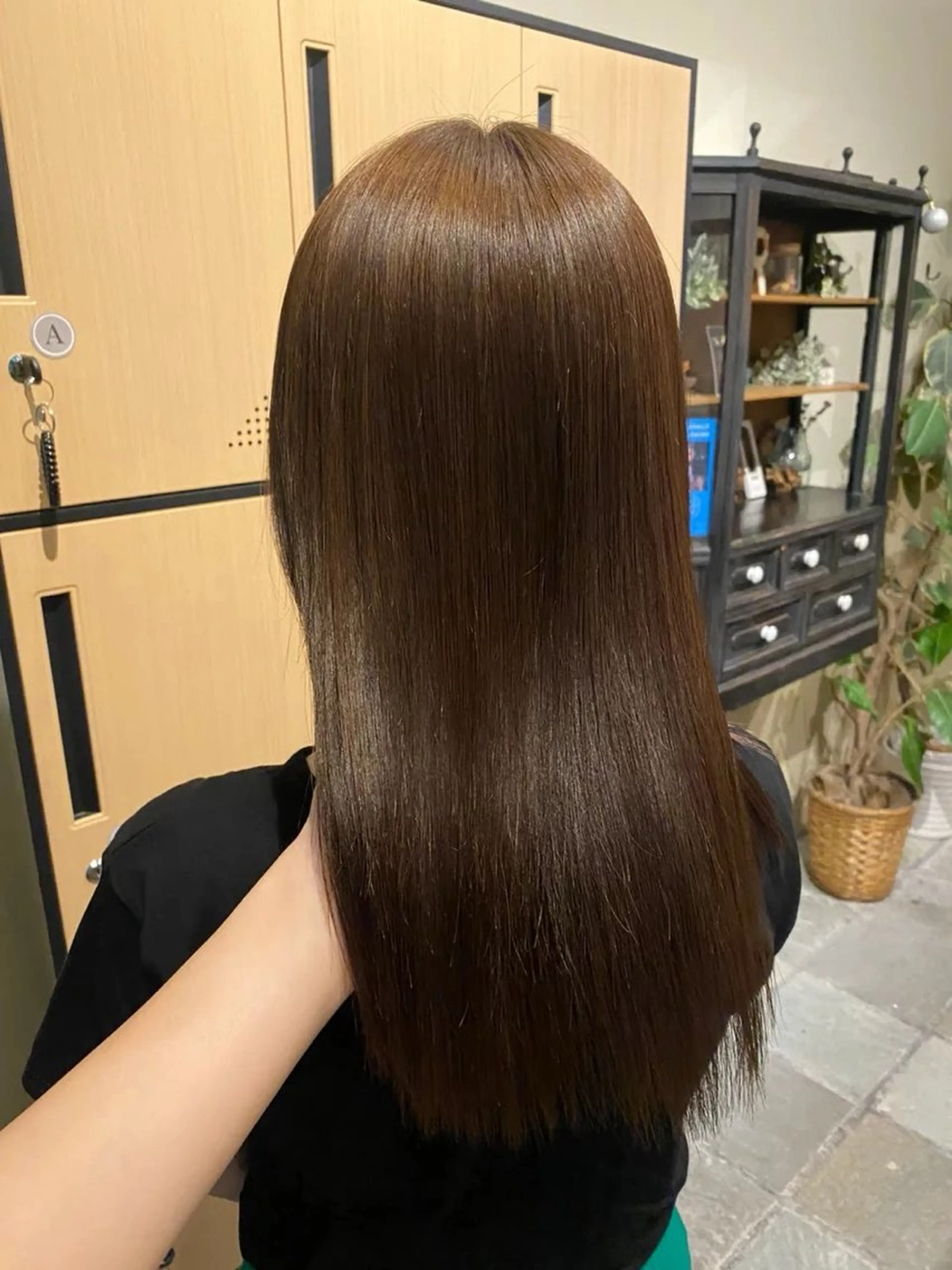 ミディアム カラー カット ヘアカラー トリートメント 透明感カラー/ 小顔カット/ミヅキのヘアスタイル