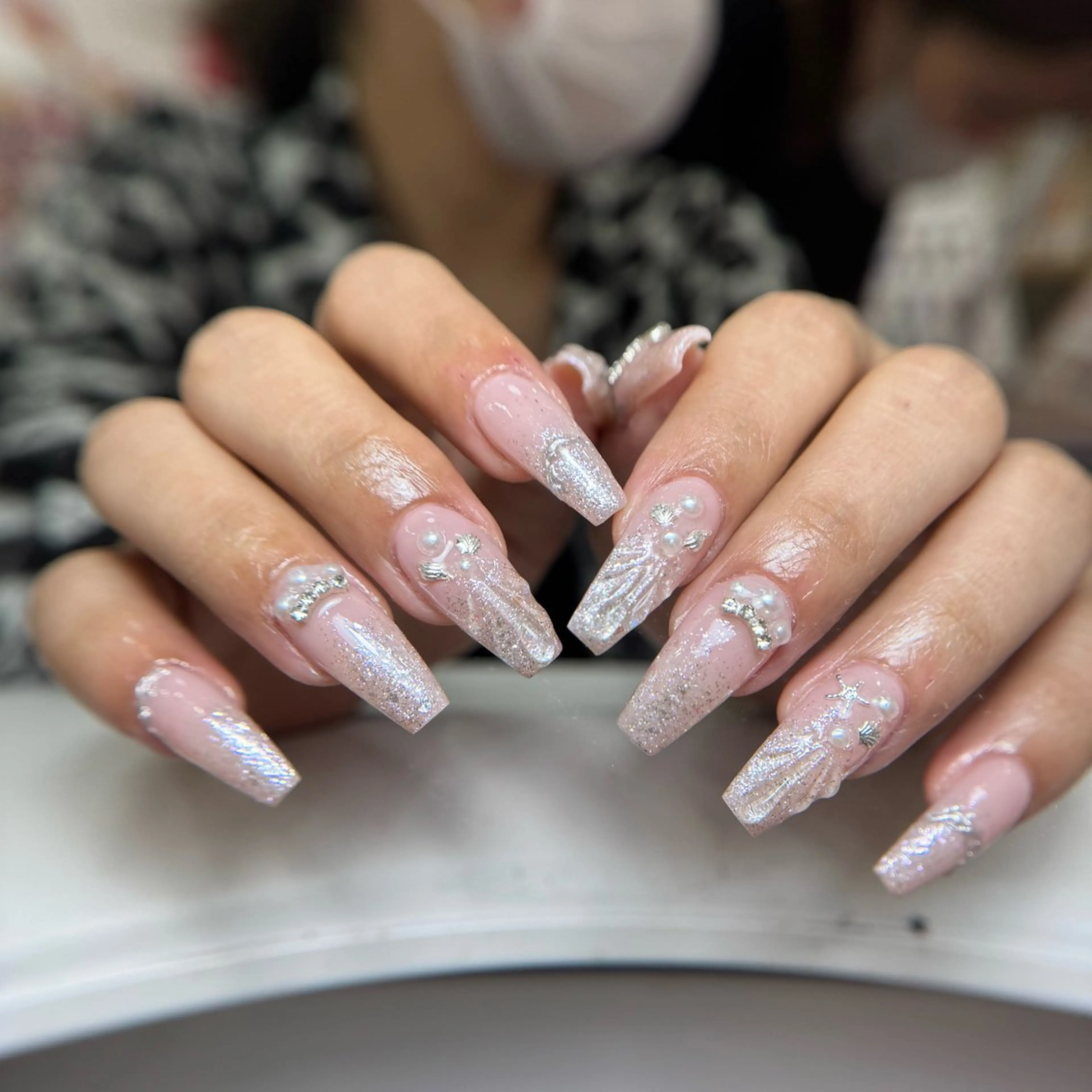 ネイル フレンチネイル グラデーション 韓国ネイル マグネットネイル シンプルネイル CoMo Nailのネイルデザイン