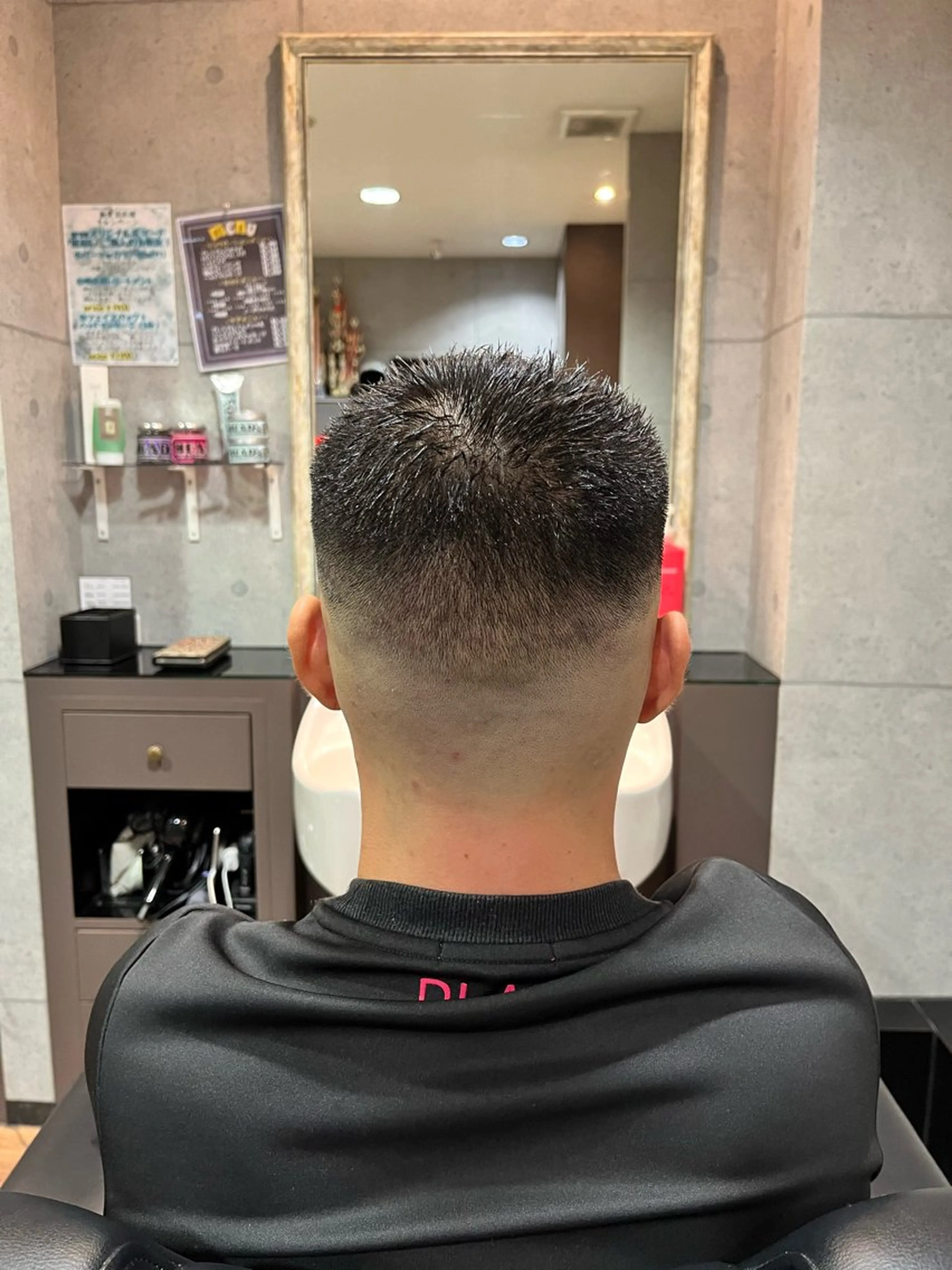 ショート メンズ フェードカット カット 💈きかわ あさひ💈のヘアスタイル