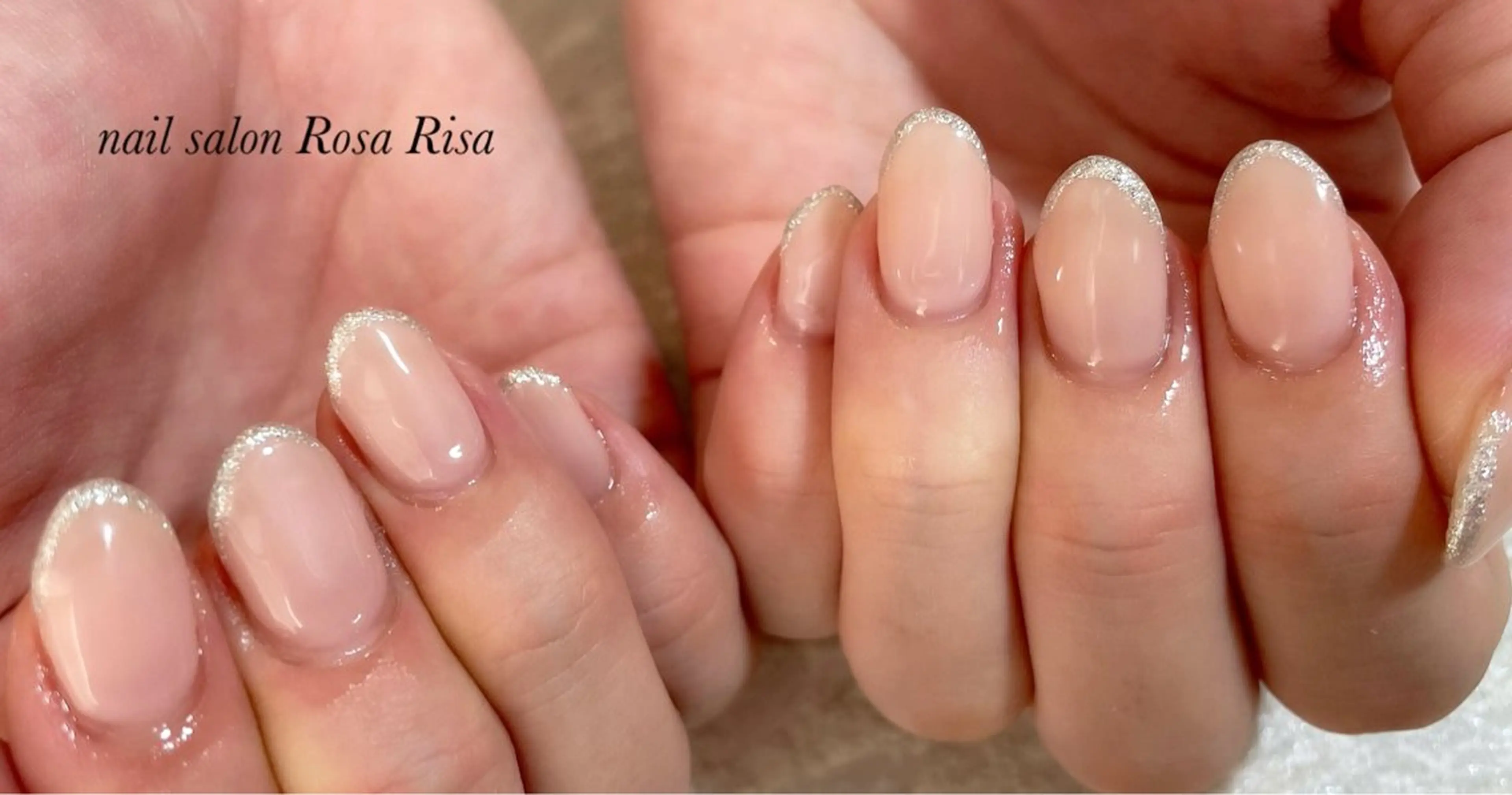 ミディアム ネイル ラメ(グリッター) ネイルスタジオ シェイクユアハンズのネイルデザイン