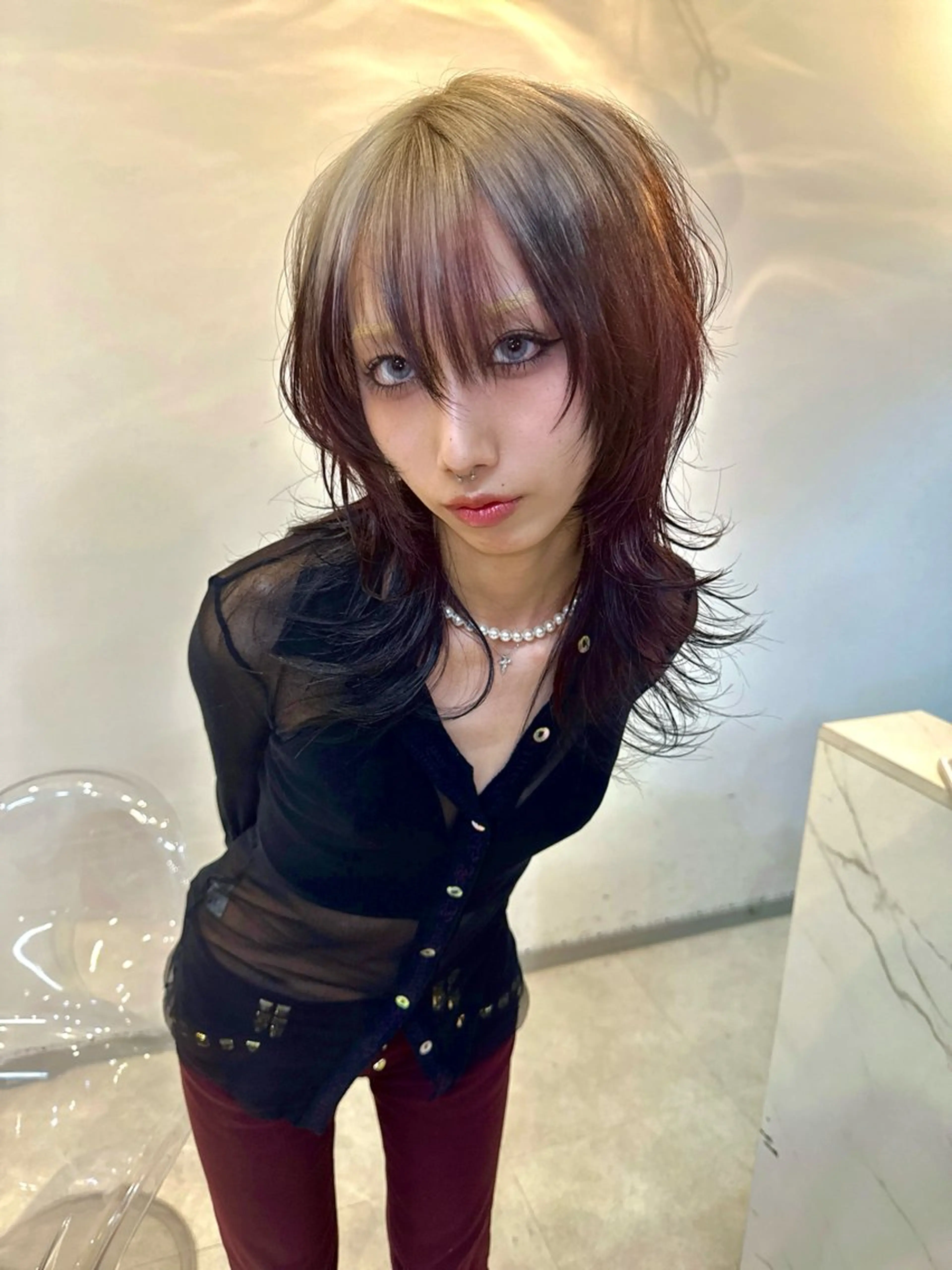 ミディアム 【ロングウルフカット 姫カット】伊藤裕哉のヘアスタイル