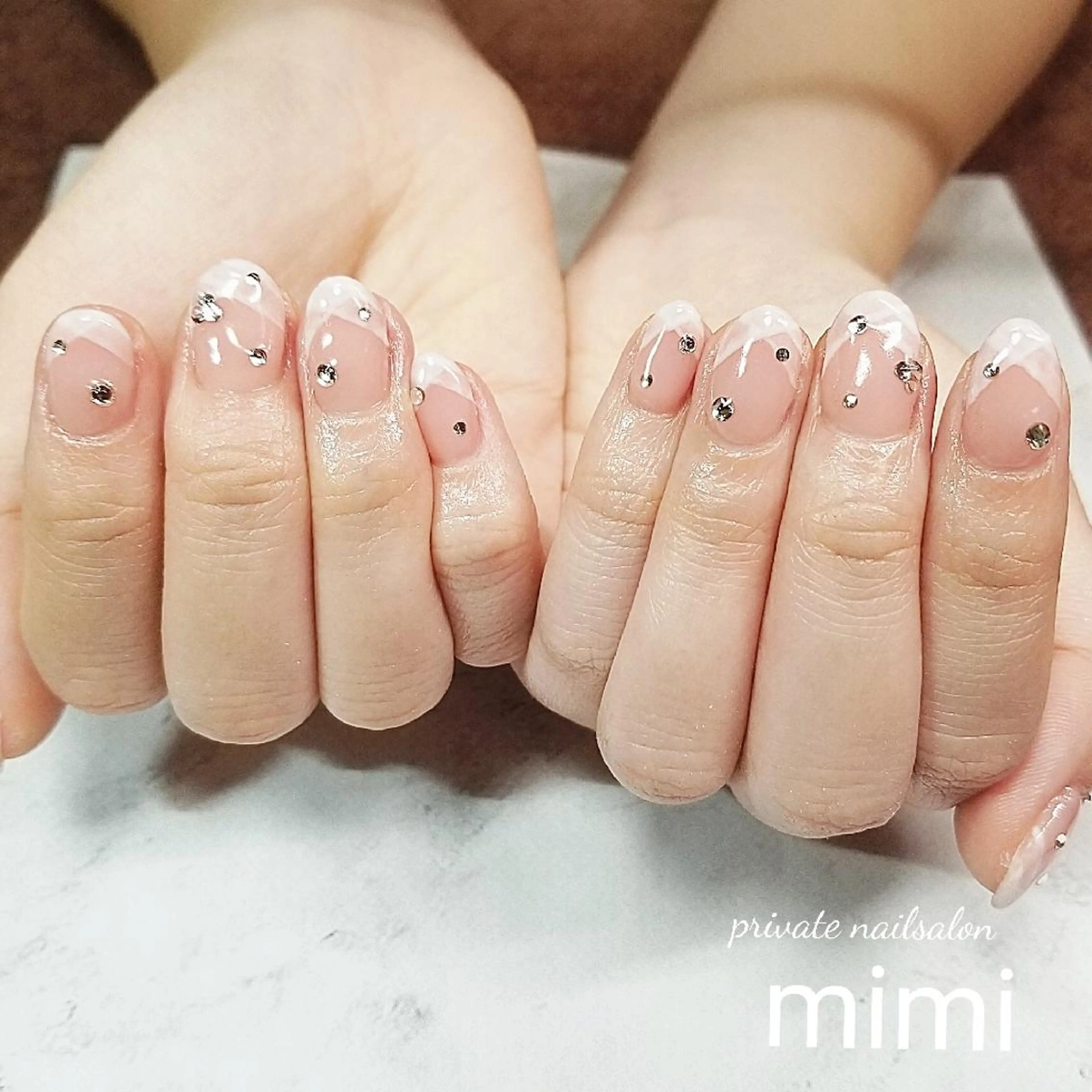 ネイル フレンチネイル ハンドネイル 博多ネイル ｍｉｍｉのネイルデザイン