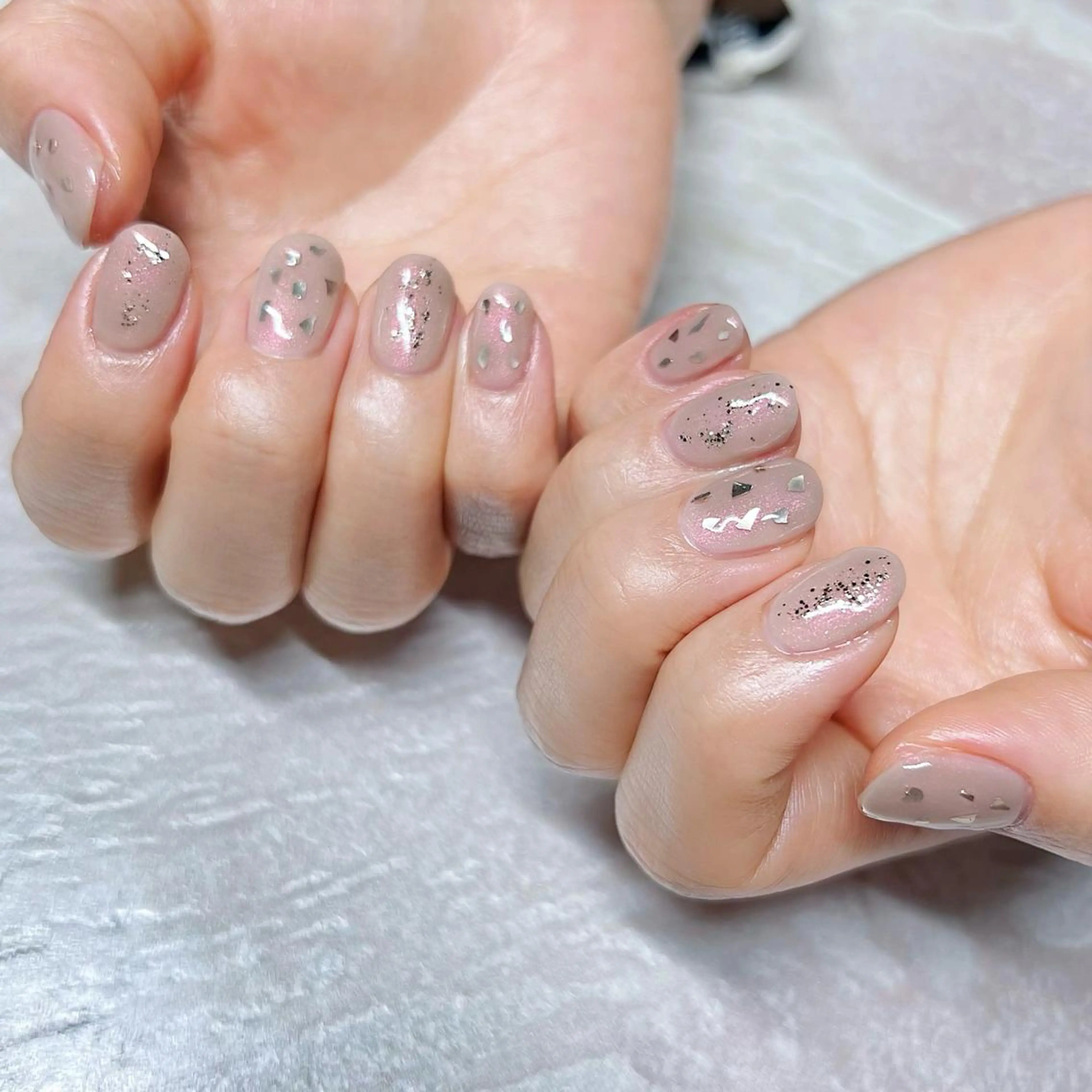ネイル ニュアンスネイル ショートネイル gemickle nailのネイルデザイン