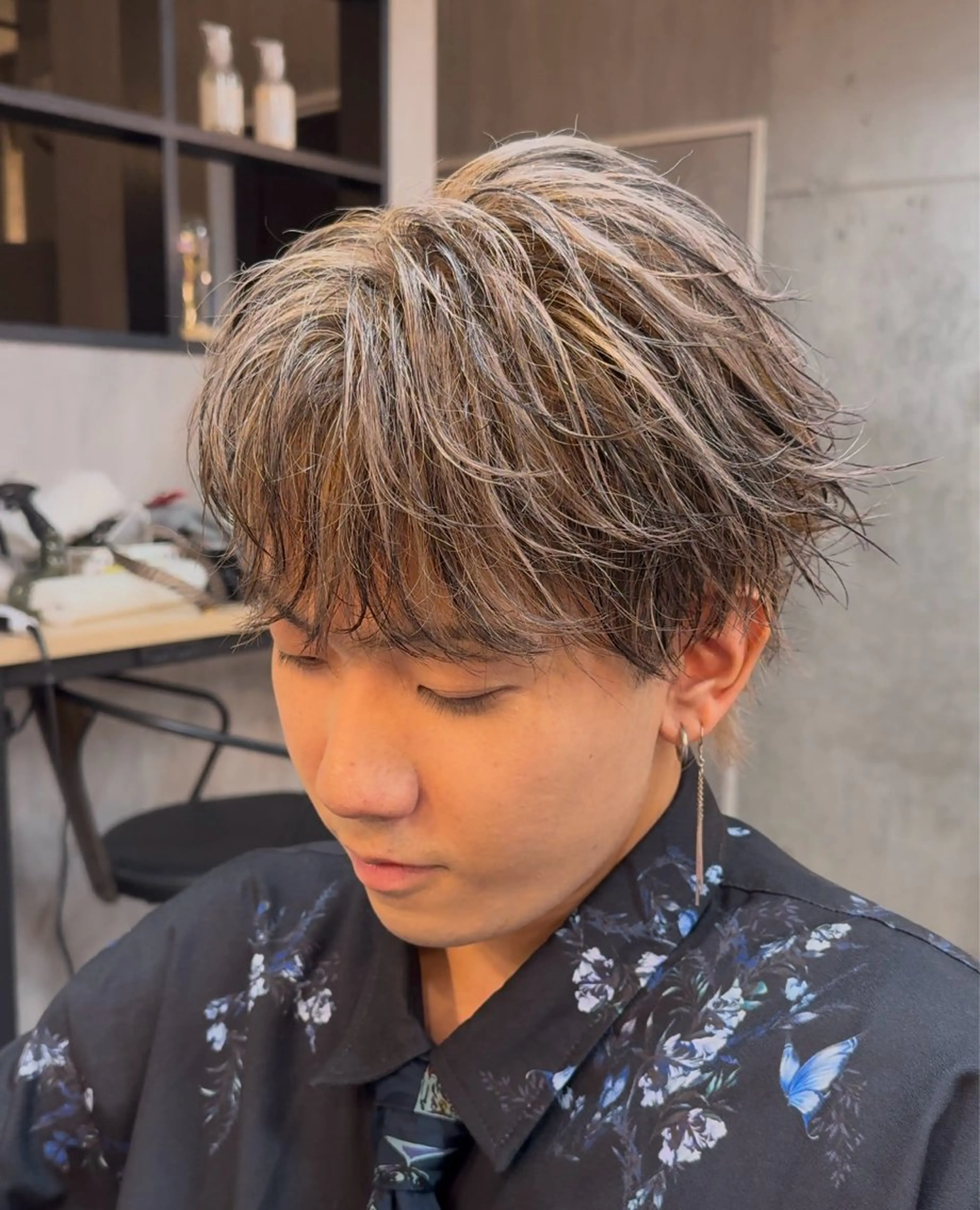 カラー メンズ Men's hair NoN所属・‎🤍モテ/メンズ KEISHO🩶のヘアスタイル