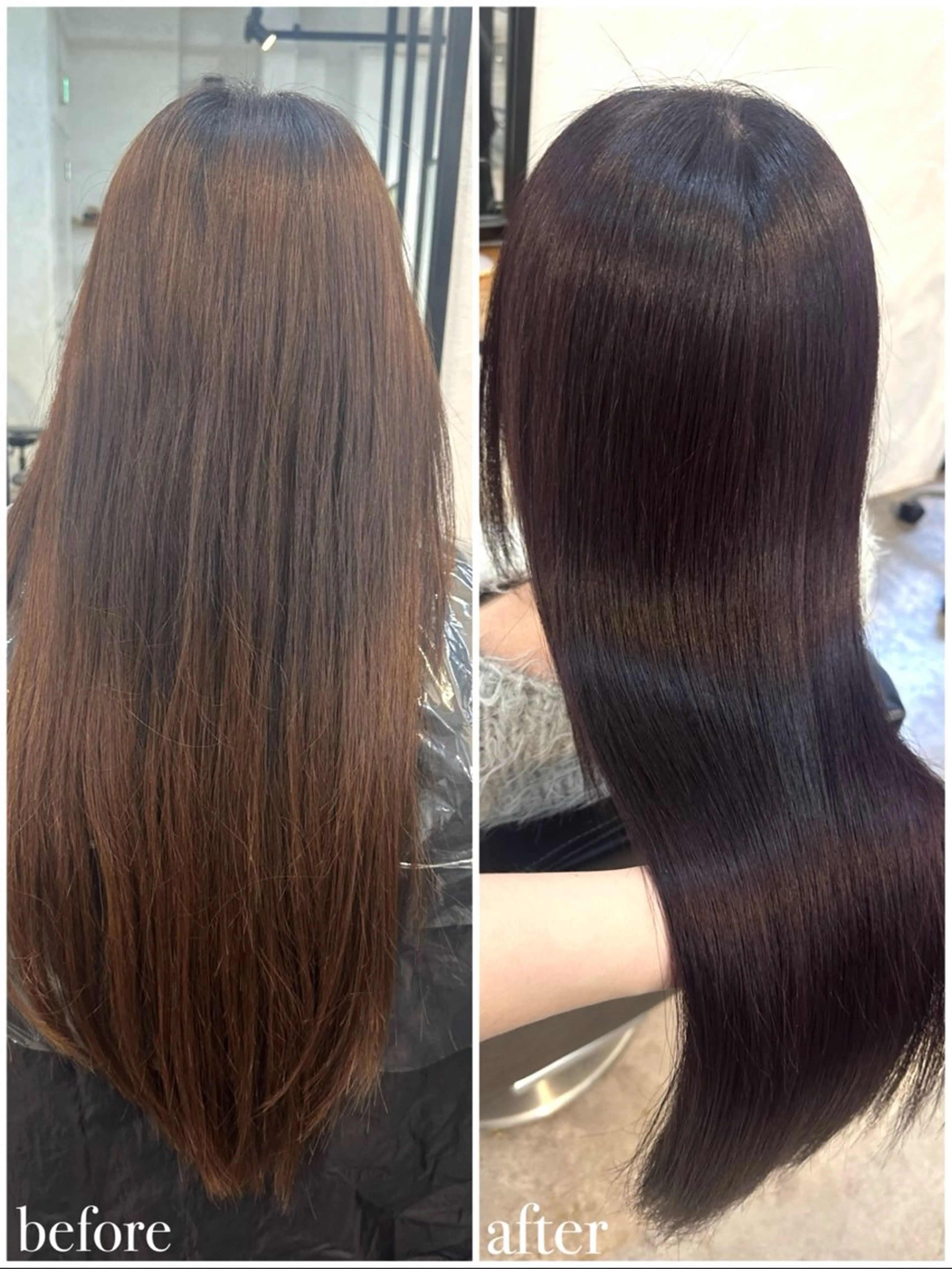 ロング カラー ヘアカラー トリートメント 🫧シールエクステ/ 艶カラー🫧アサミ️のヘアスタイル