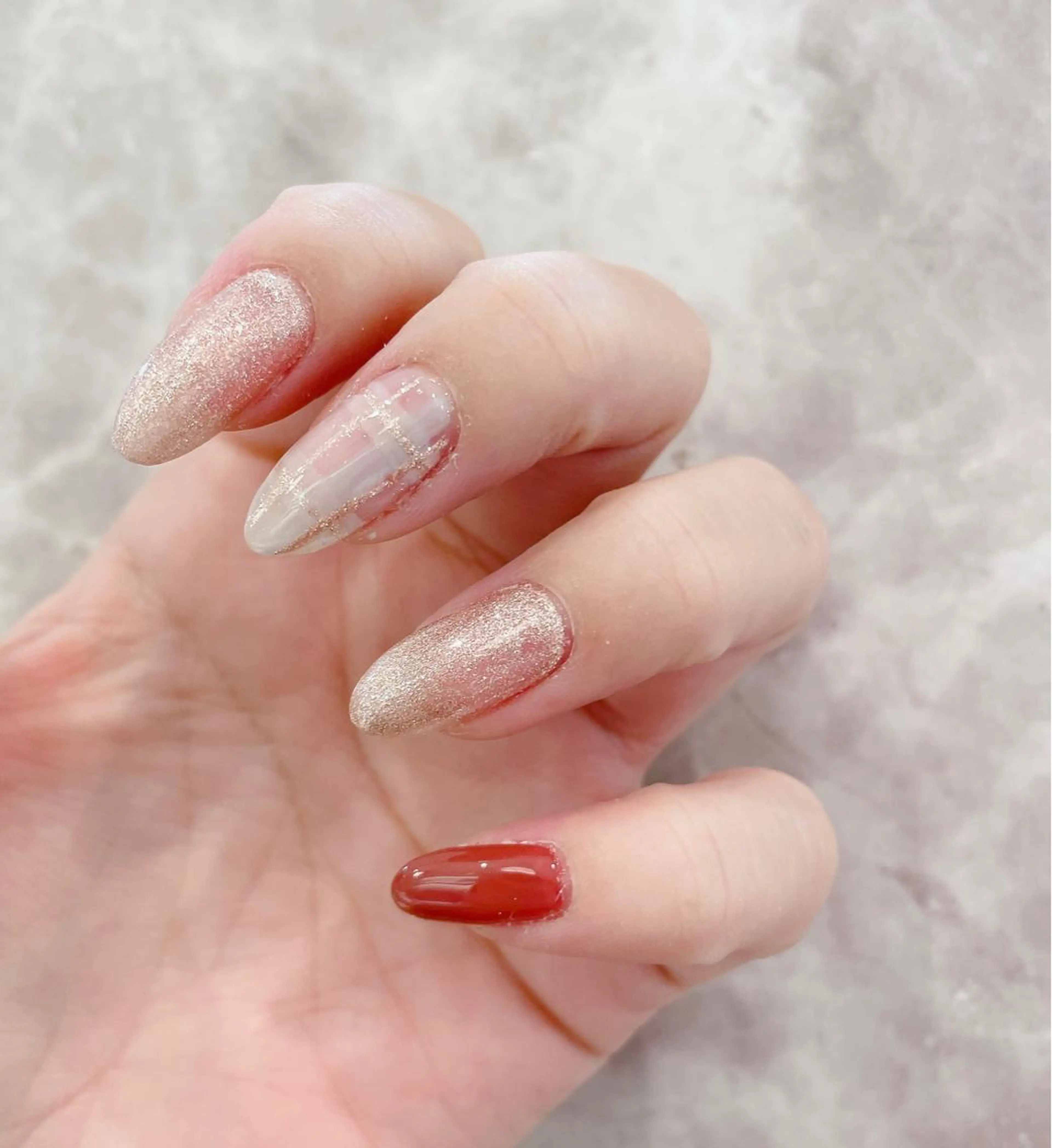 ネイル クリアネイル Liora所属・nail mnのネイルデザイン