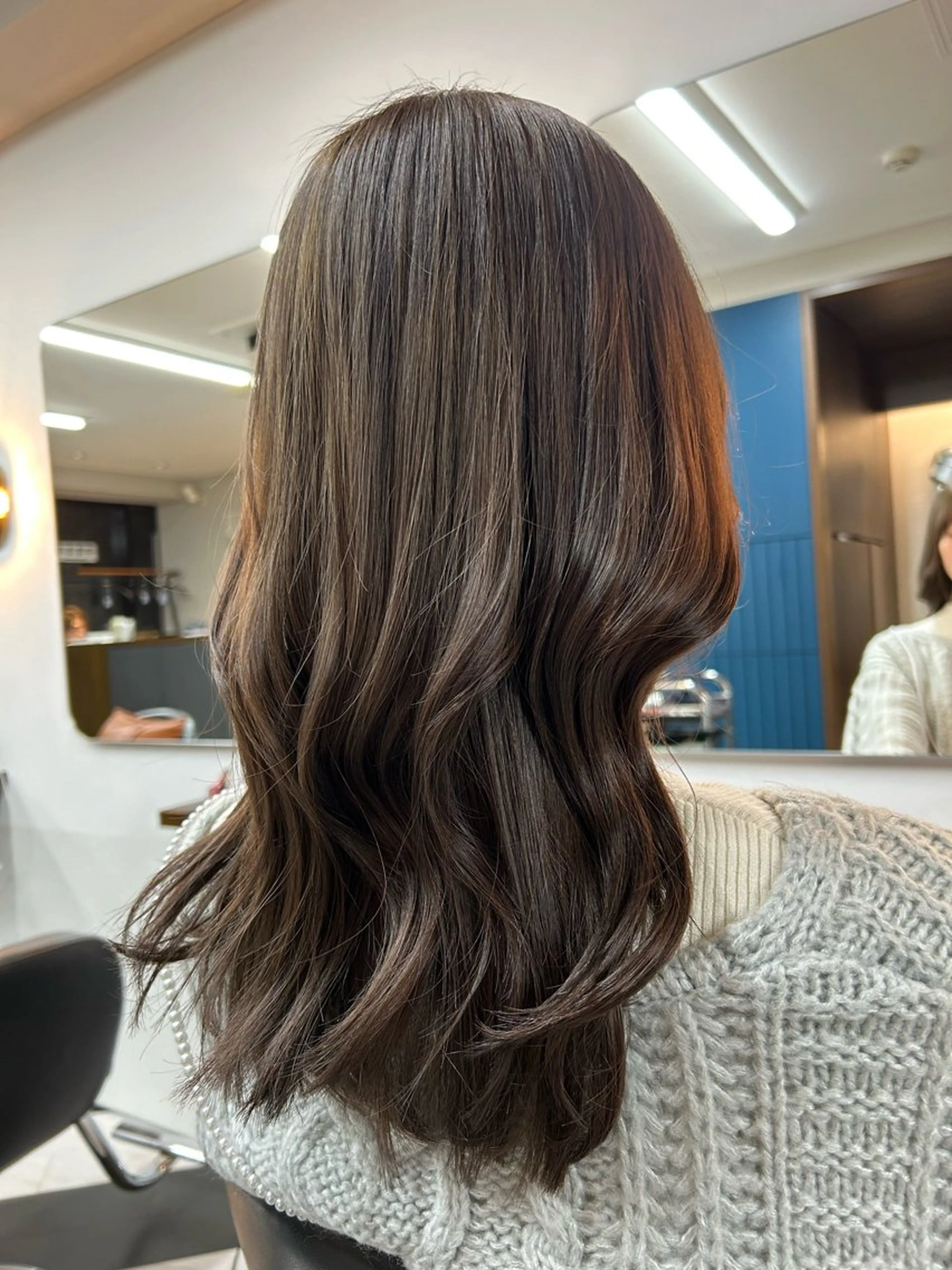 ミディアム カラー 髪質改善 縮毛矯正 トリートメント ヘアカラー トリートメント 圧倒的髪質改善 ✂︎飯島悠介のヘアスタイル