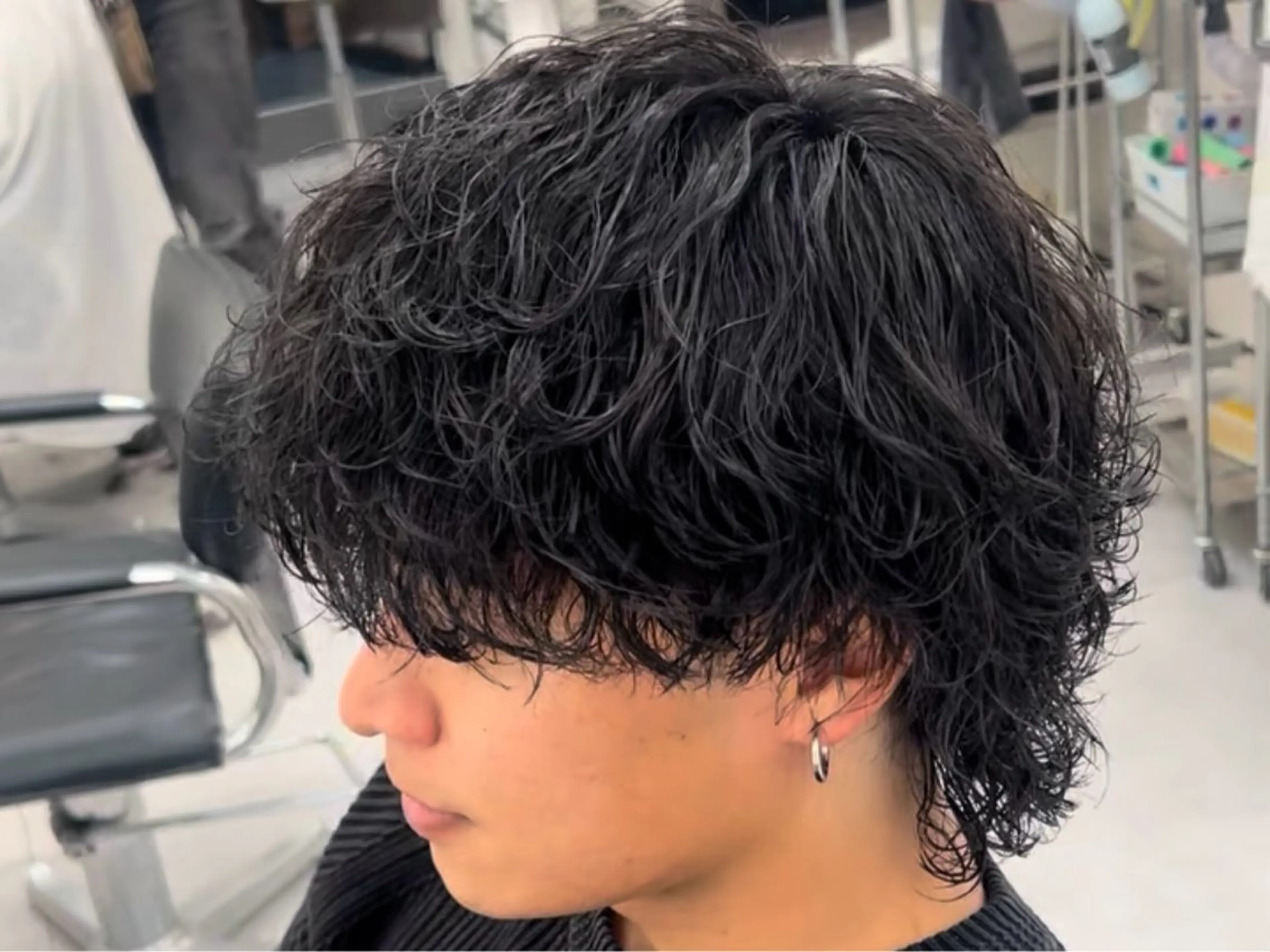 パーマ メンズ メンズパーマ 波巻きパーマ メンズ専門/パーマ 特化/栄/北出瑞貴のヘアスタイル