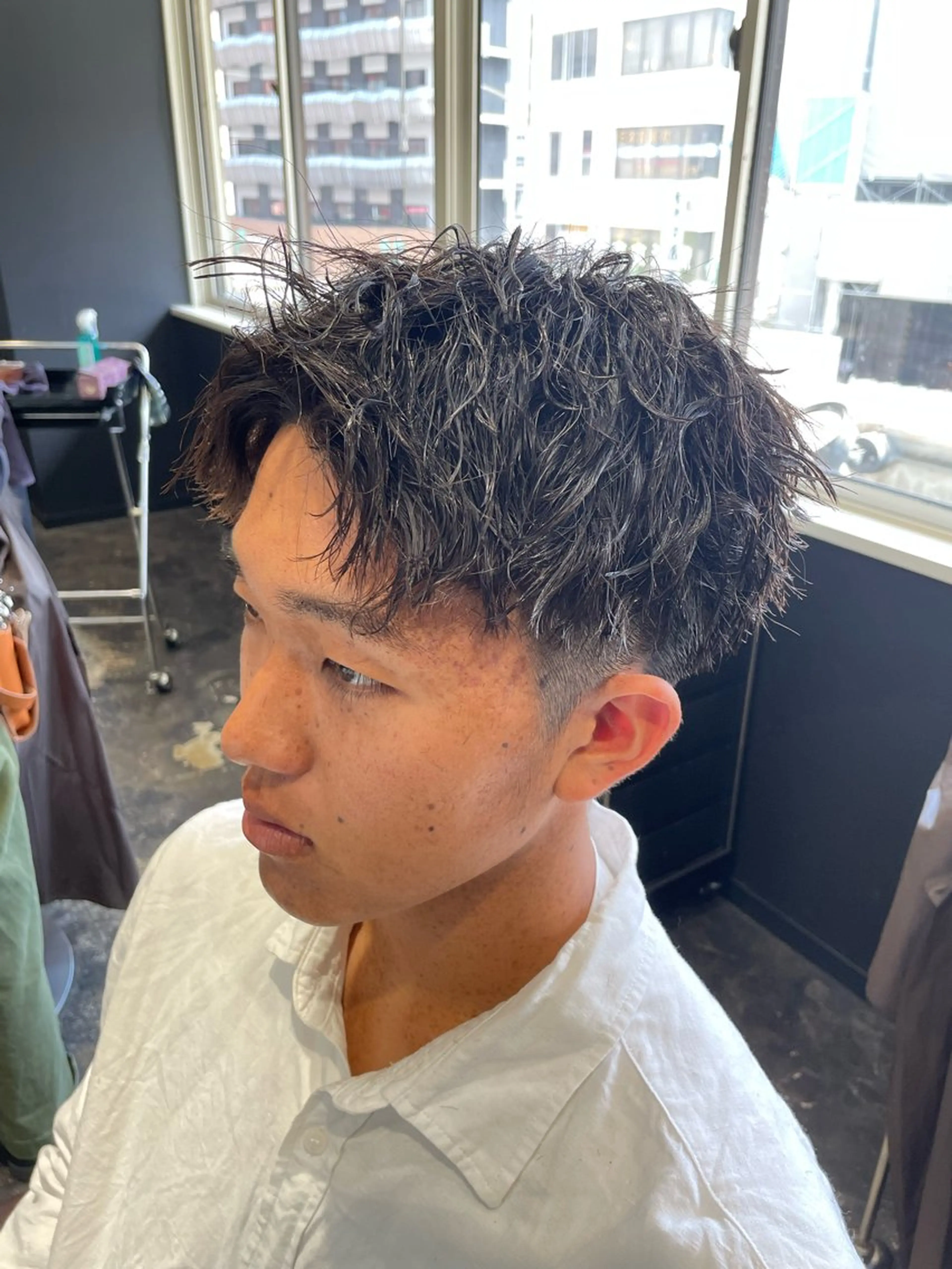 パーマ メンズ メンズパーマ メンズショート カット パーマ 💈メンズ職人 ルキト💈のヘアスタイル