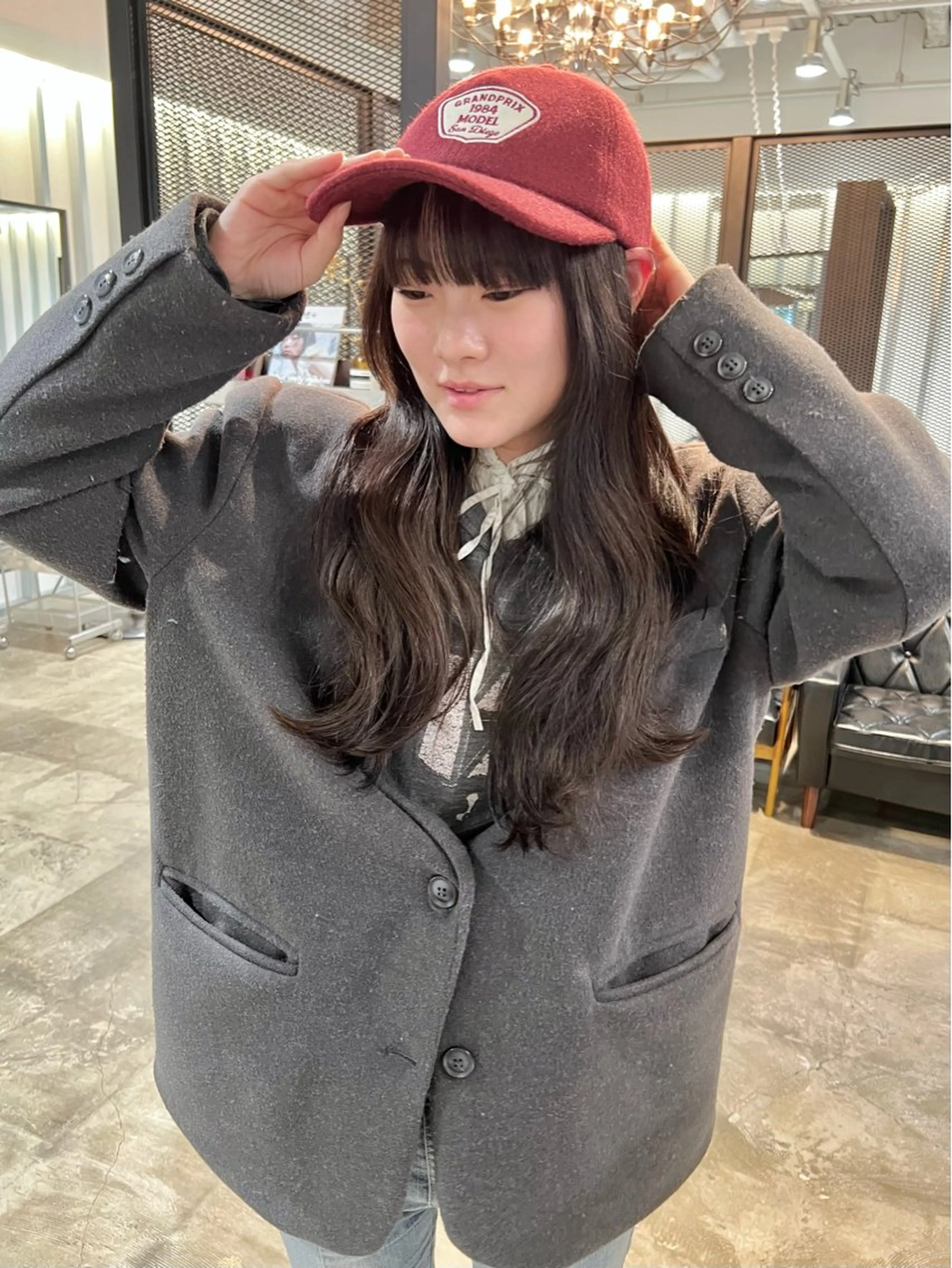 ロング カット ヘアカラー トリートメント 石井 菜々のヘアスタイル