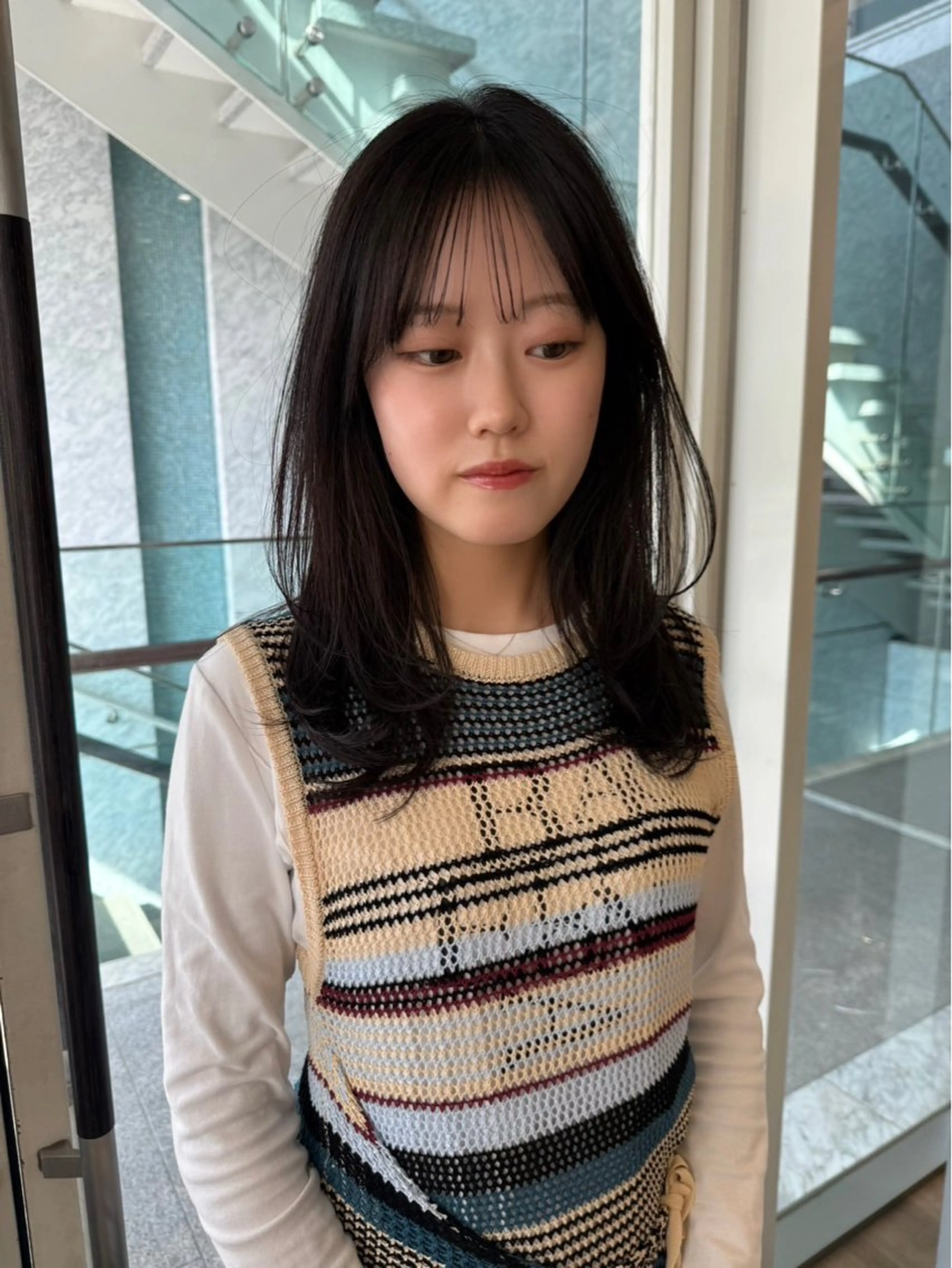 セミロング レイヤーカット 表参道SHEA Am iのヘアスタイル