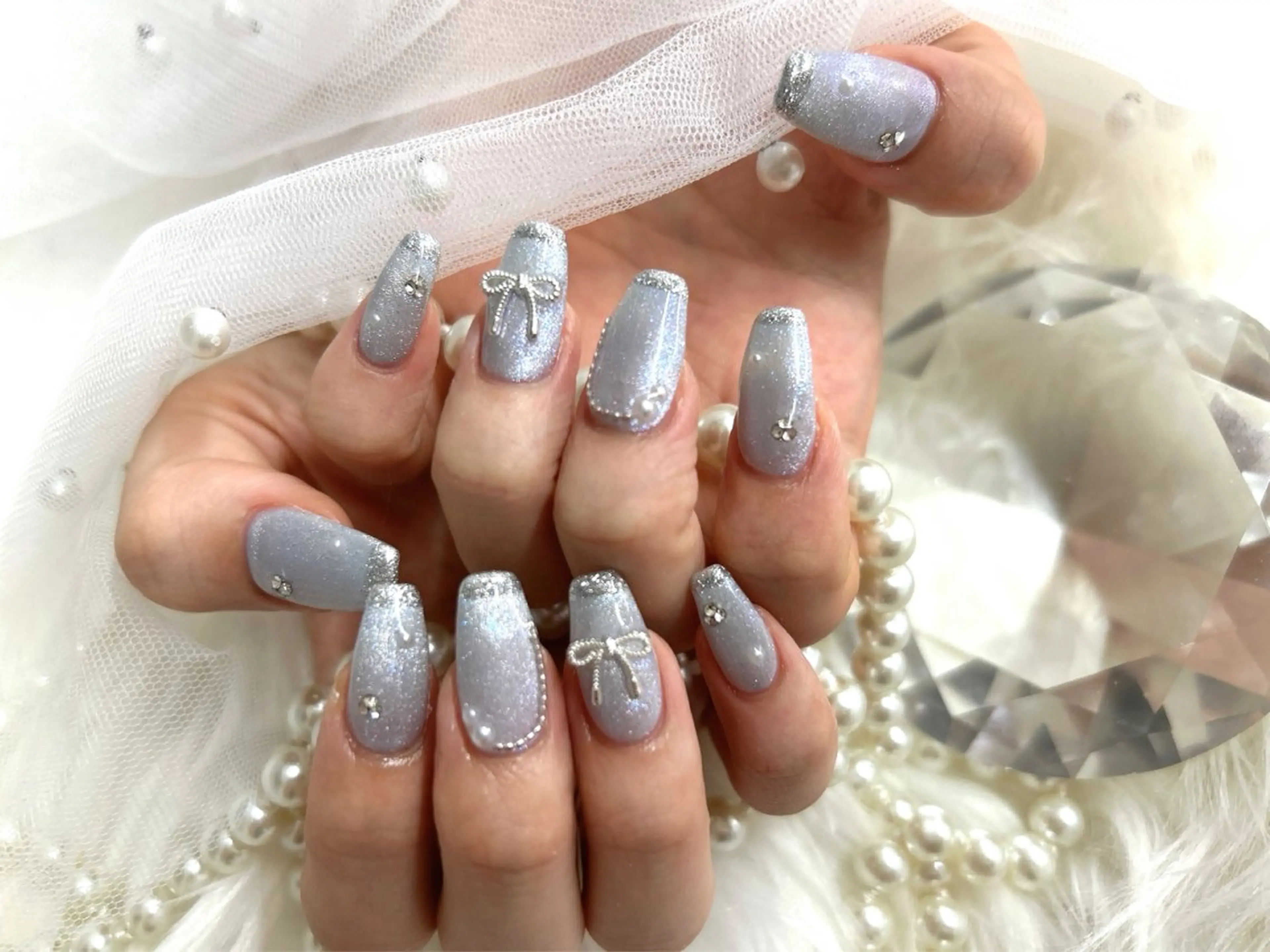 セミロング ハンドネイル Nailsalon Angeのネイルデザイン