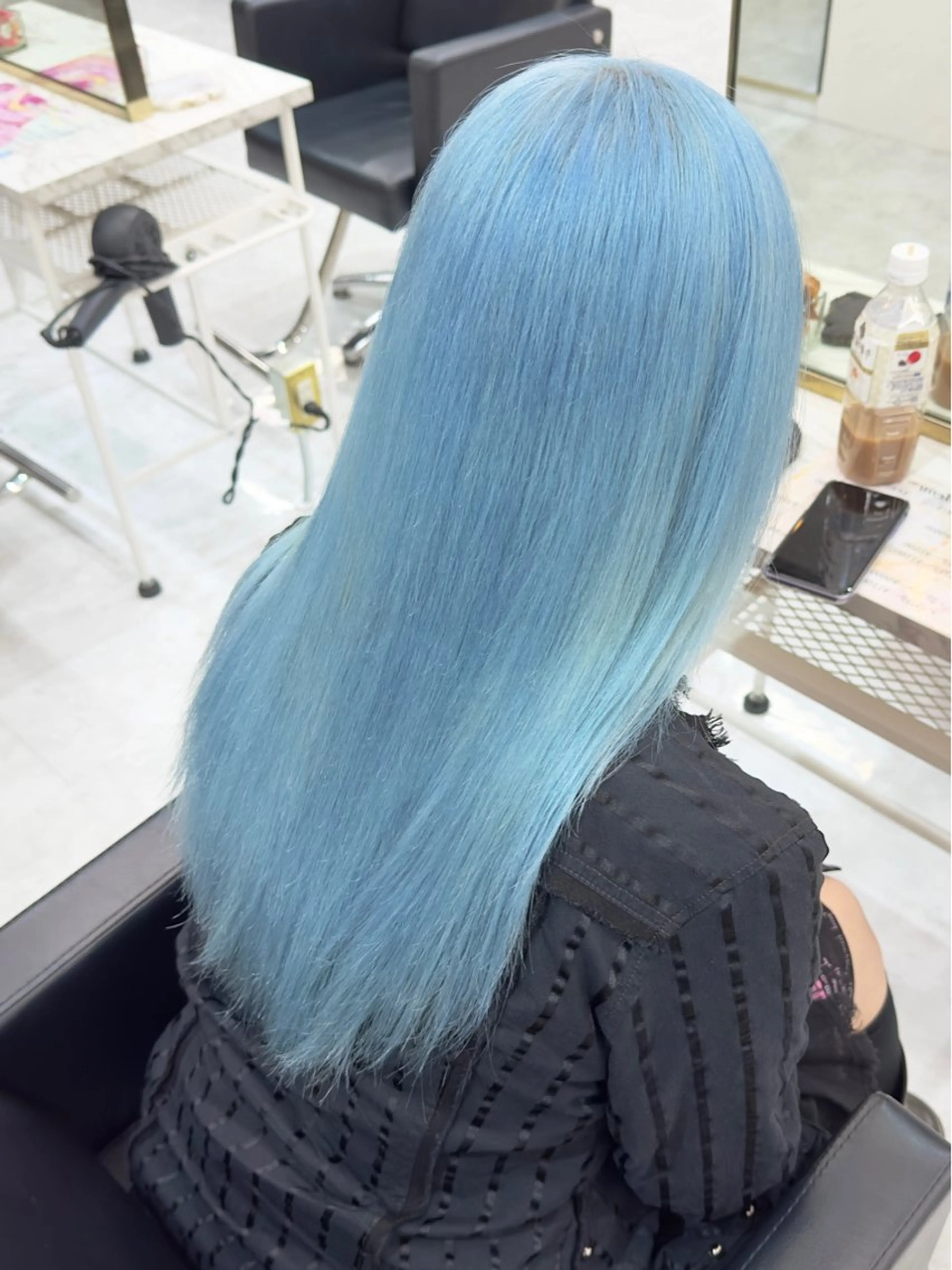 ロング カット ヘアカラー トリートメント 🤍ムラ修正ブリーチ 🤍原宿/YUUのヘアスタイル