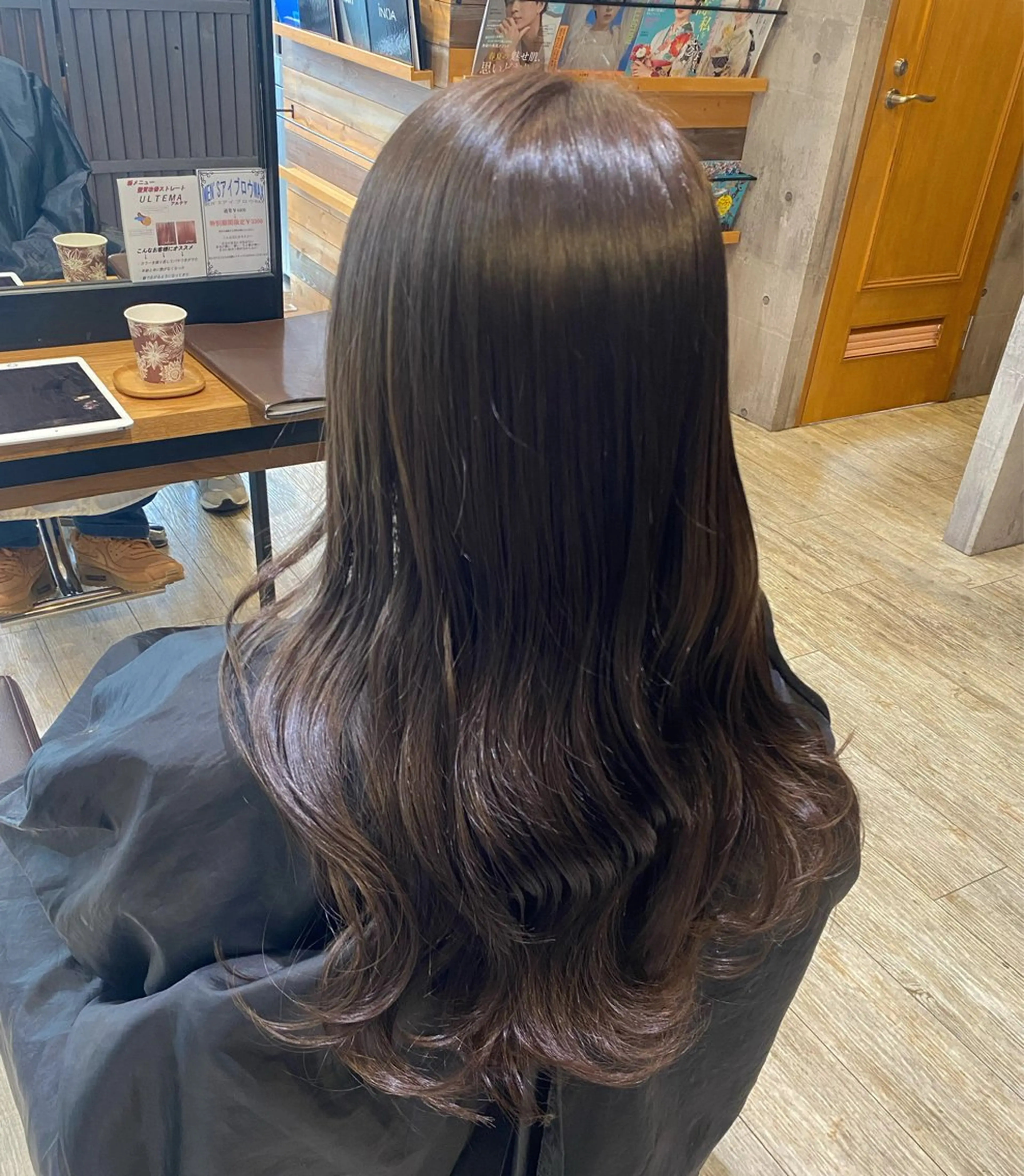 ロング カラー カット ヘアカラー 艶カラー 藤澤さくらのマツエク・マツパデザイン