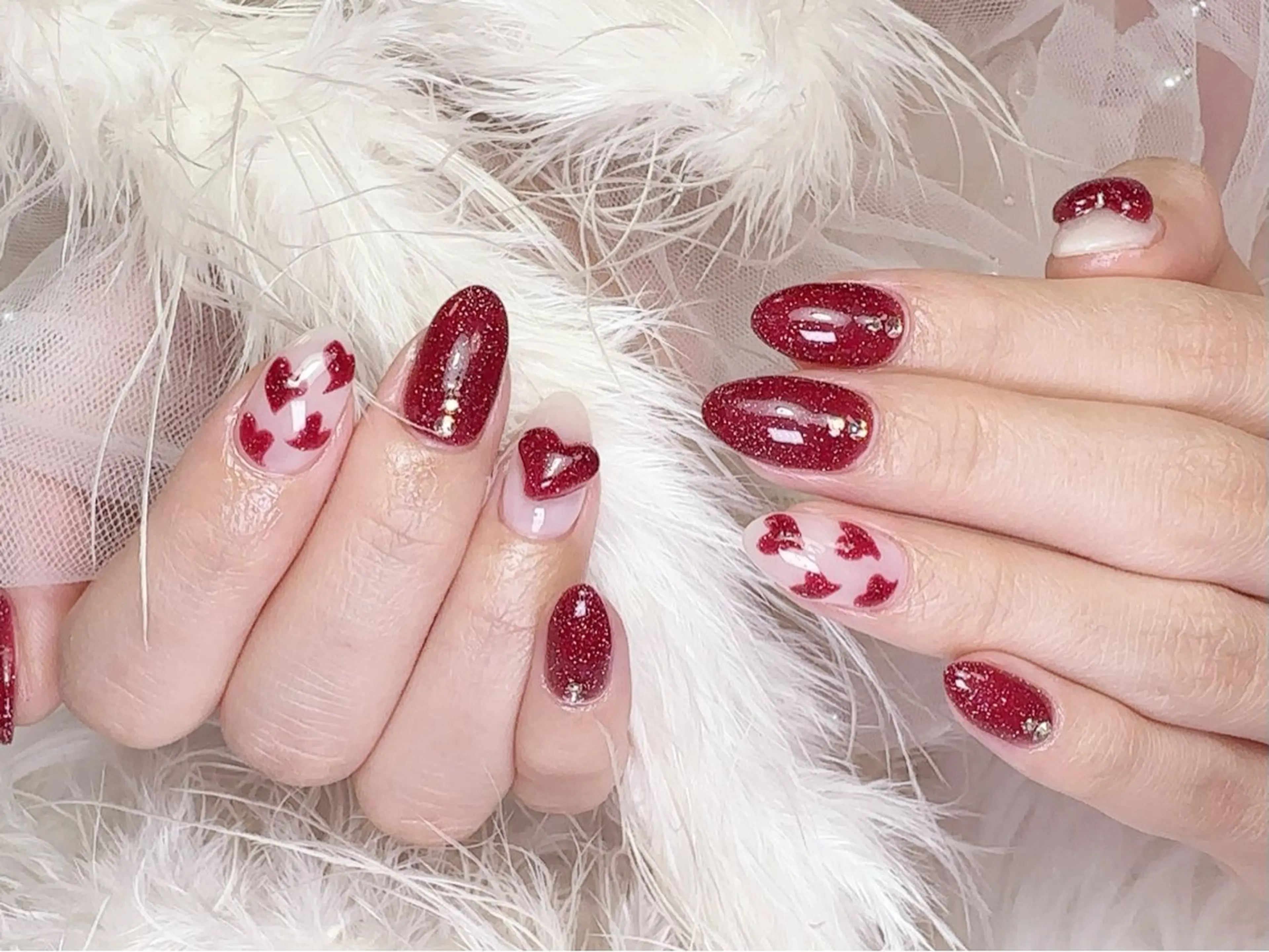 ネイル 成人式 長さ出し フットネイル フレンチネイル ジェルネイル ハンドネイル ハンドケア nail salon Feerieのネイルデザイン