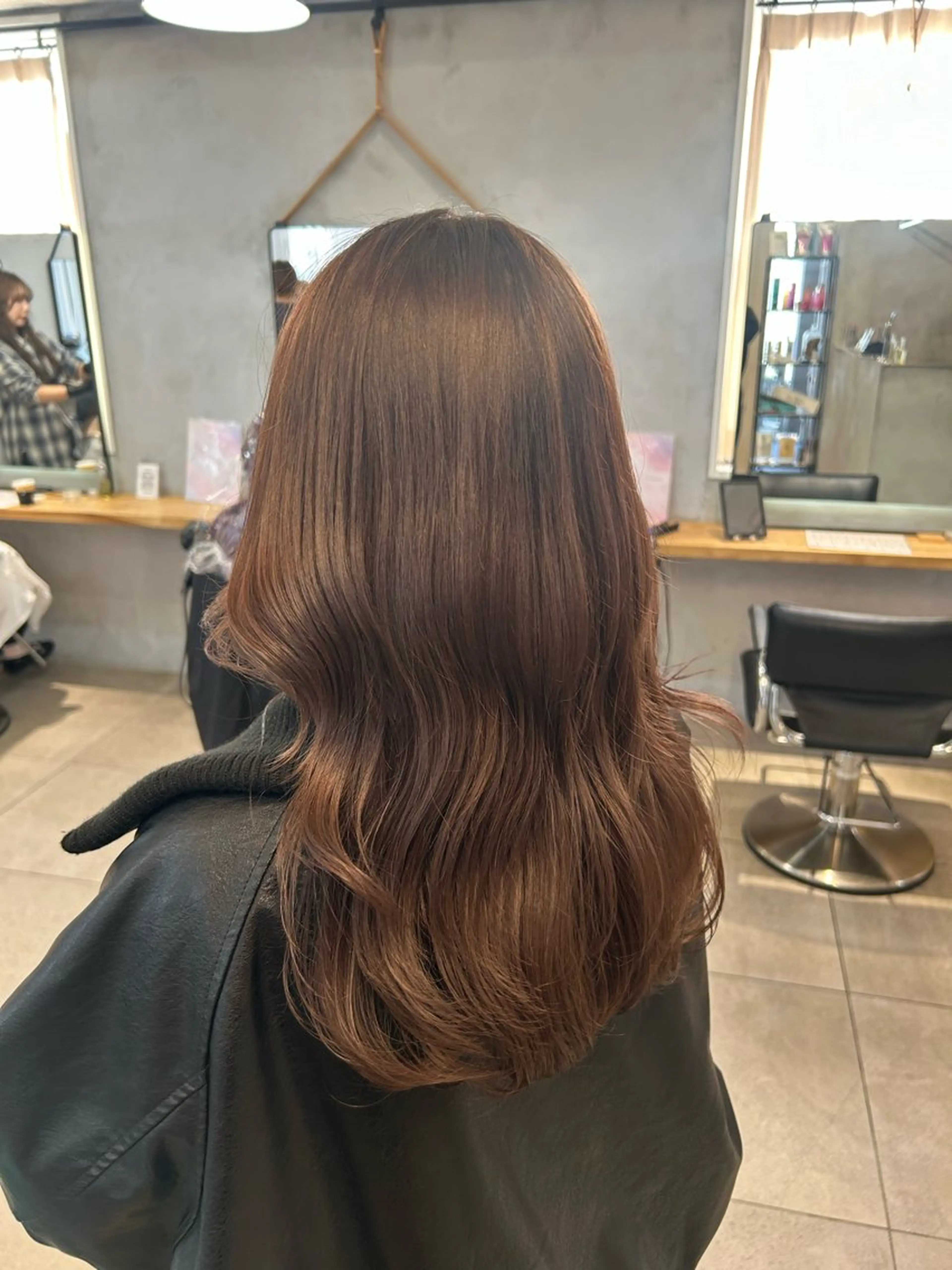セミロング ヘアカラー トリートメント LOE Yuuka/42🩵のヘアスタイル