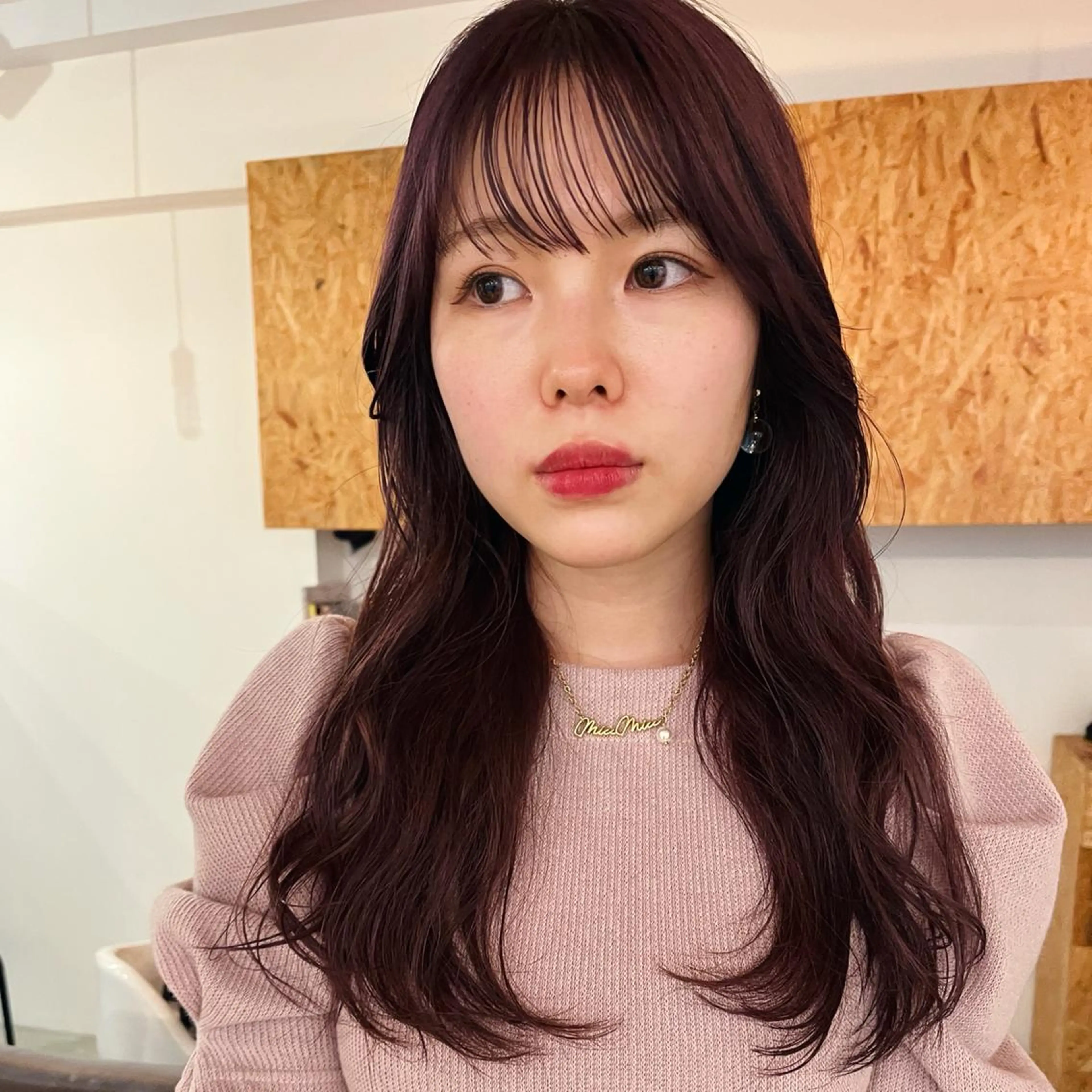 ロング カラー パープルカラー 暖色/パーマ 🌼クニトウメイのヘアスタイル