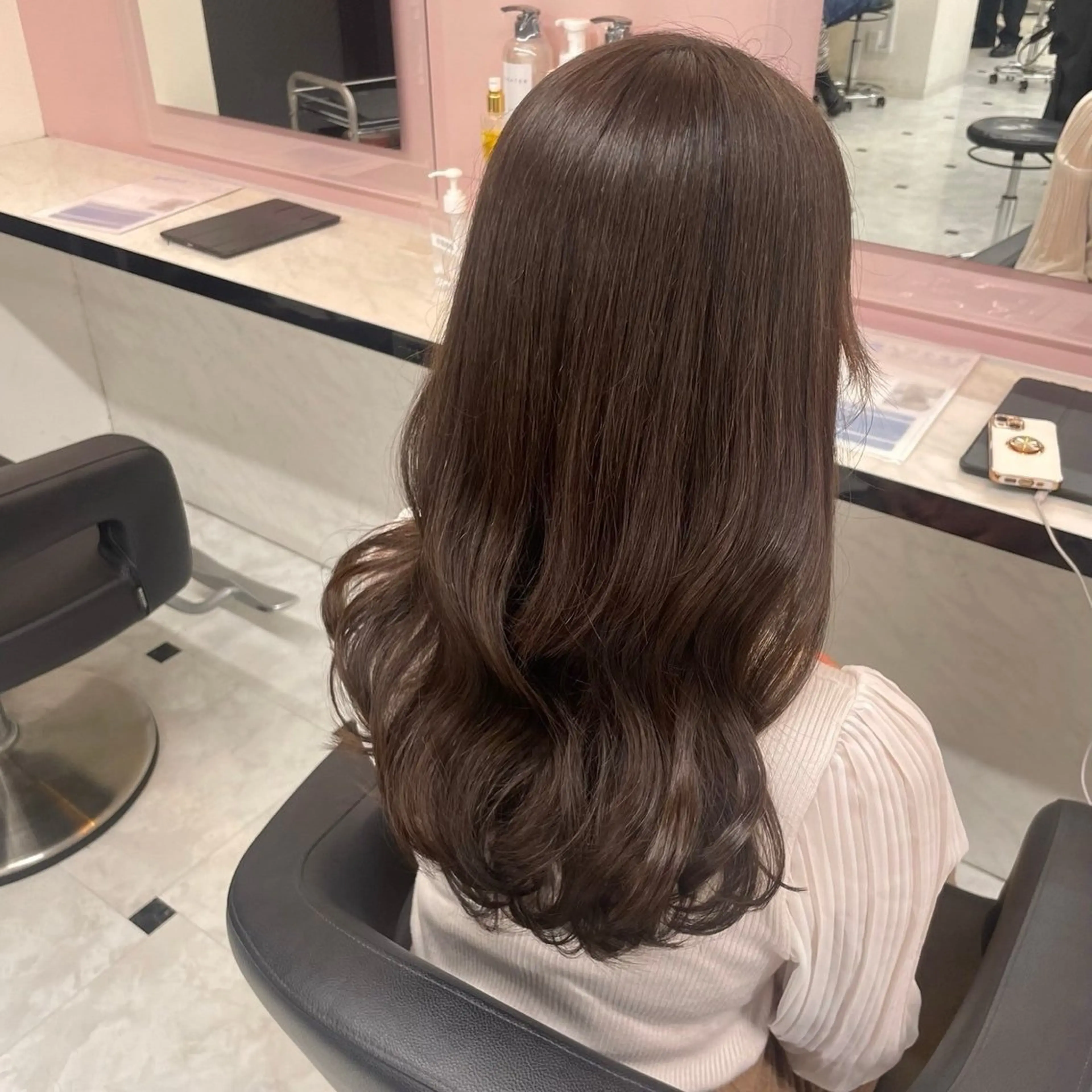 ロング カラー ブラウンカラー 🤍レイヤー/顔周り /hirari🤍のヘアスタイル
