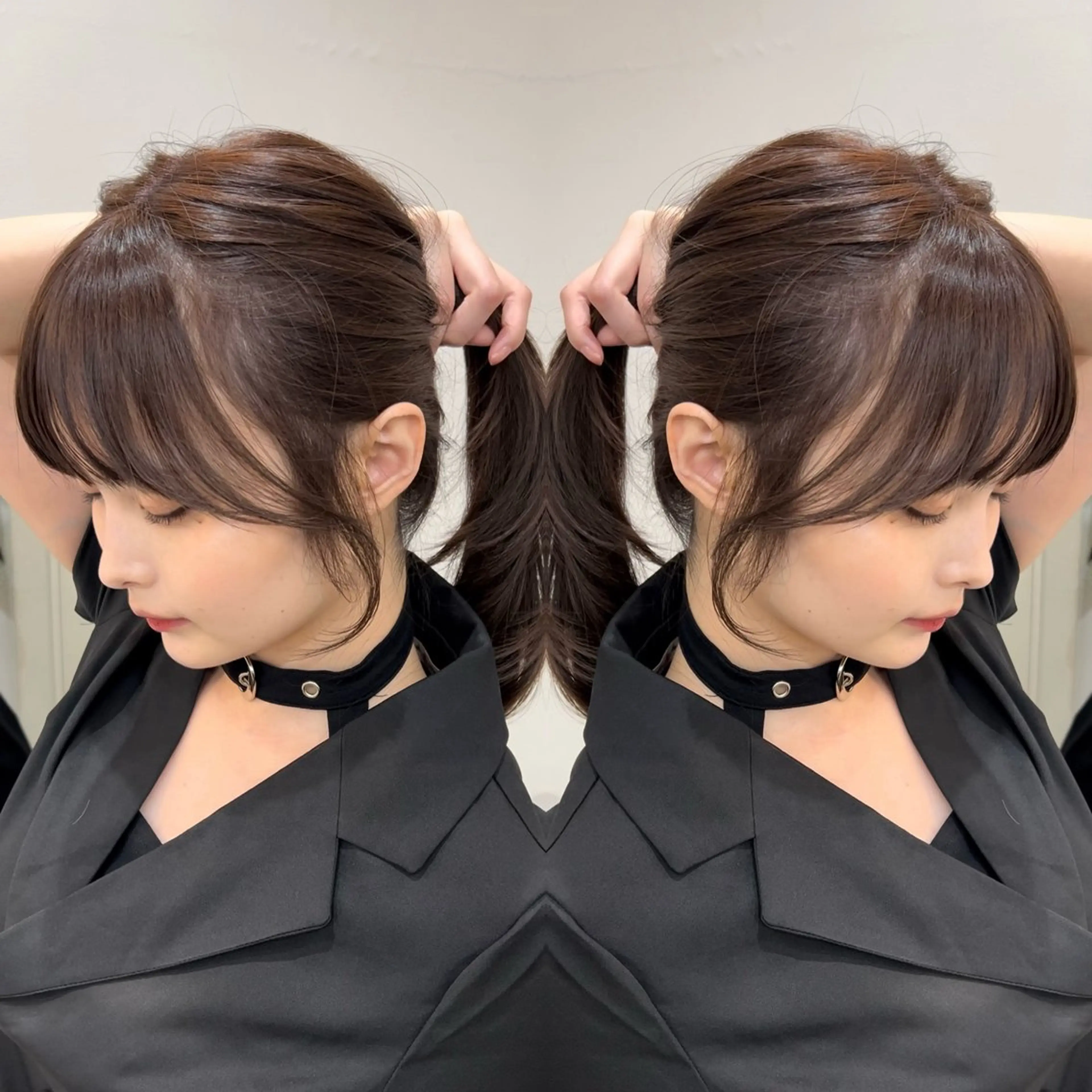 セミロング 髪質改善 縮毛矯正 トリートメント カット ヘアカラー トリートメント 🫧髪質改善 講師🫧🍎幹細胞のヘアスタイル