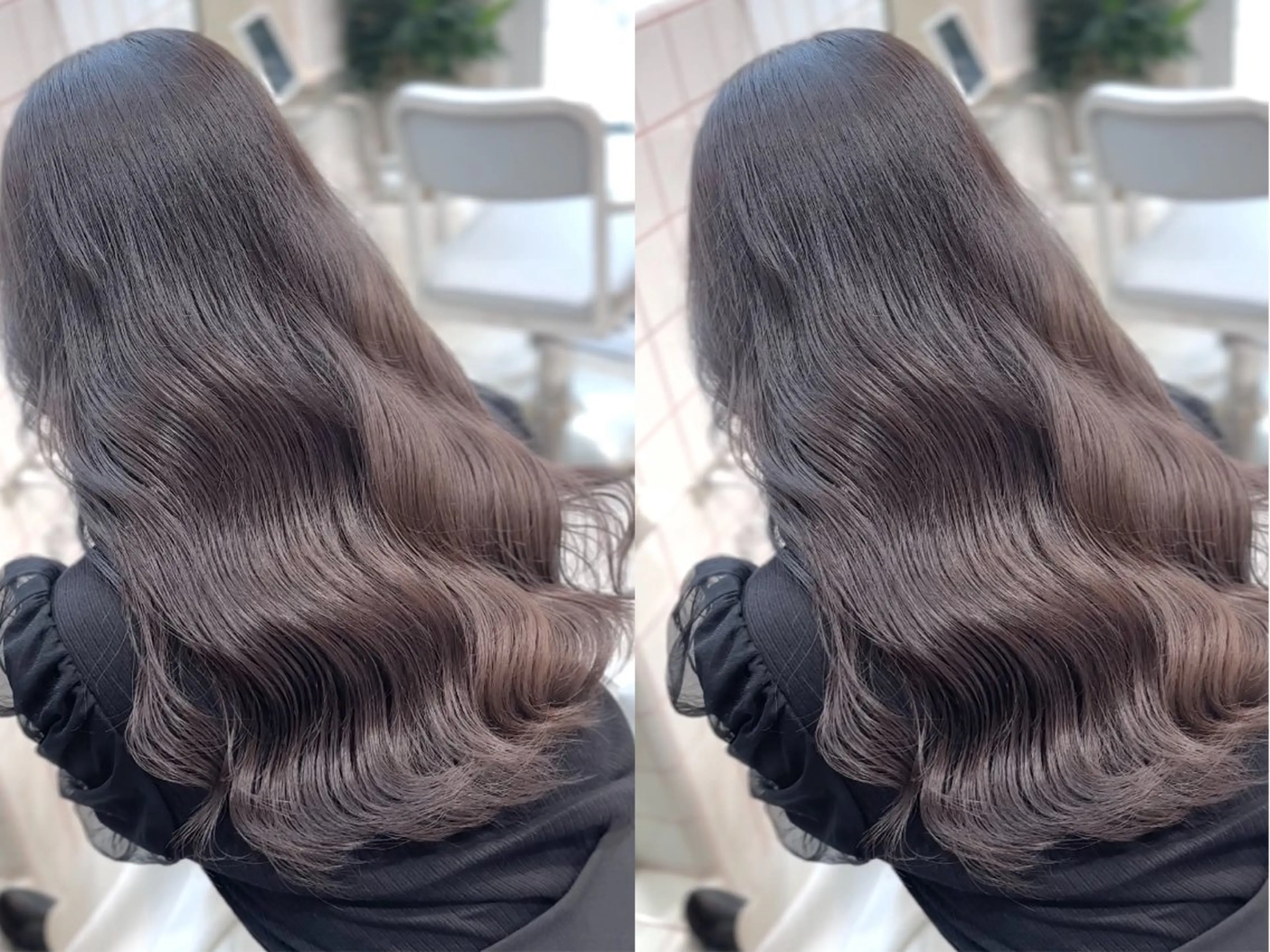 セミロング カラー ヘアカラー トリートメント ヘッドスパ 髪質改善/韓国ヘア レイヤー/新宿/ロミのヘアスタイル