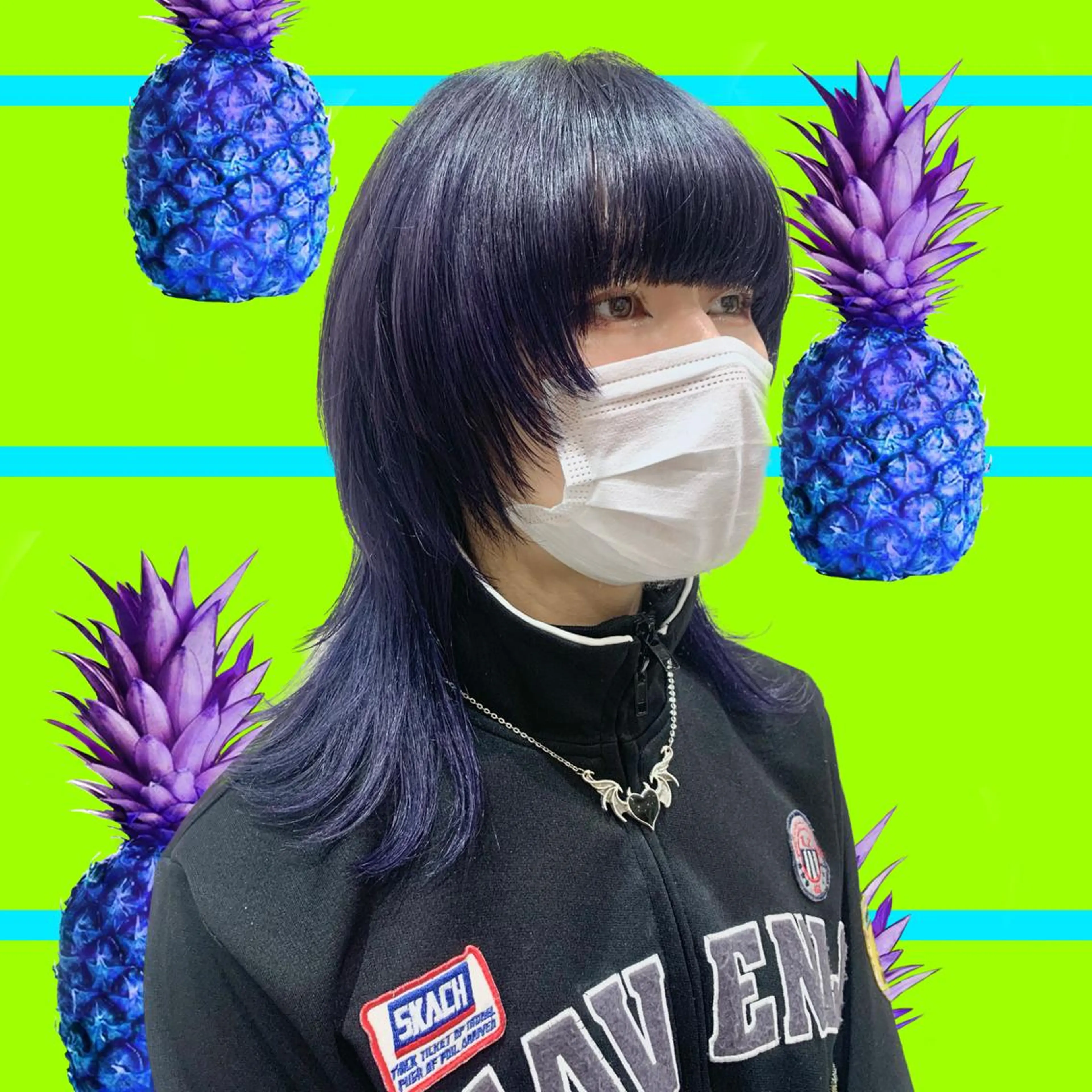 セミロング ウルフカット ブリーチパーマ 🎀Rumiのヘアスタイル