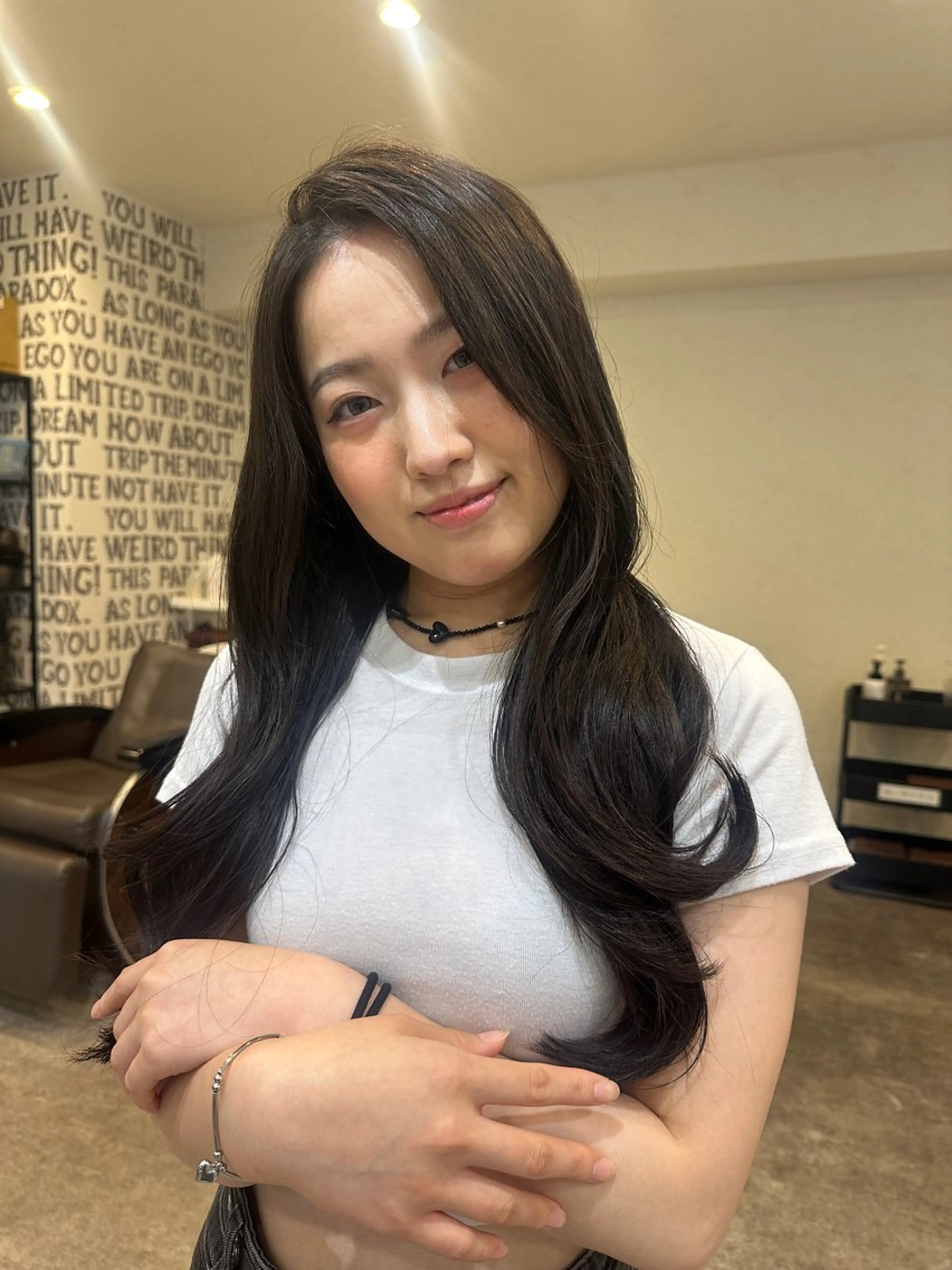 ロング カット ヘアカラー パーマ 縮毛矯正 トリートメント ヘッドスパ ヘアセット 暖色系/ブリーチ/ 豊橋/ノア𝜗𝜚のヘアスタイル