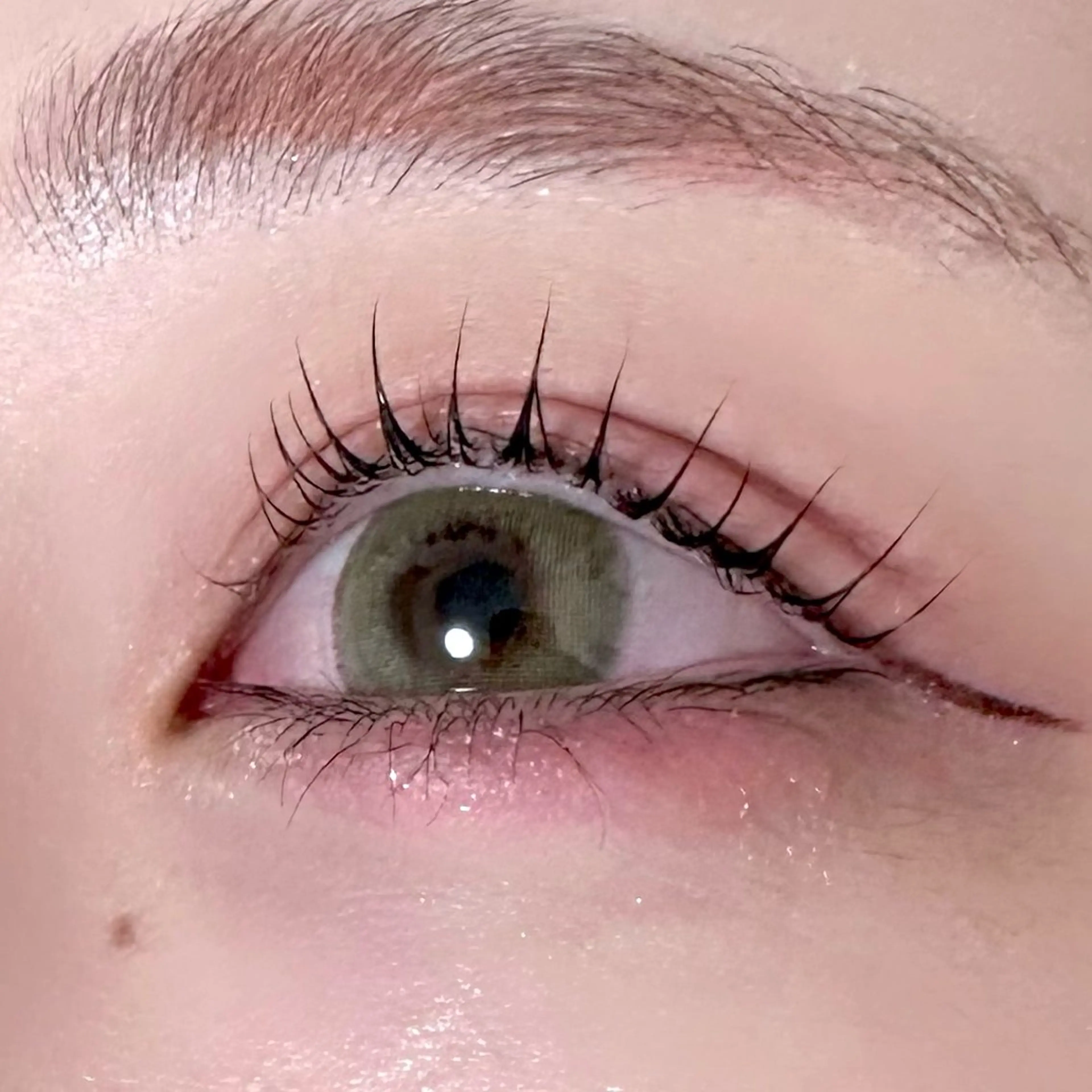 マツエク・マツパ 束感まつ毛 韓国風マツエク パリジェンヌラッシュリフト まつげパーマ 一重×まつ毛パーマ 束感まつげ｜ユキ 高評価｜堀江のマツエク・マツパデザイン