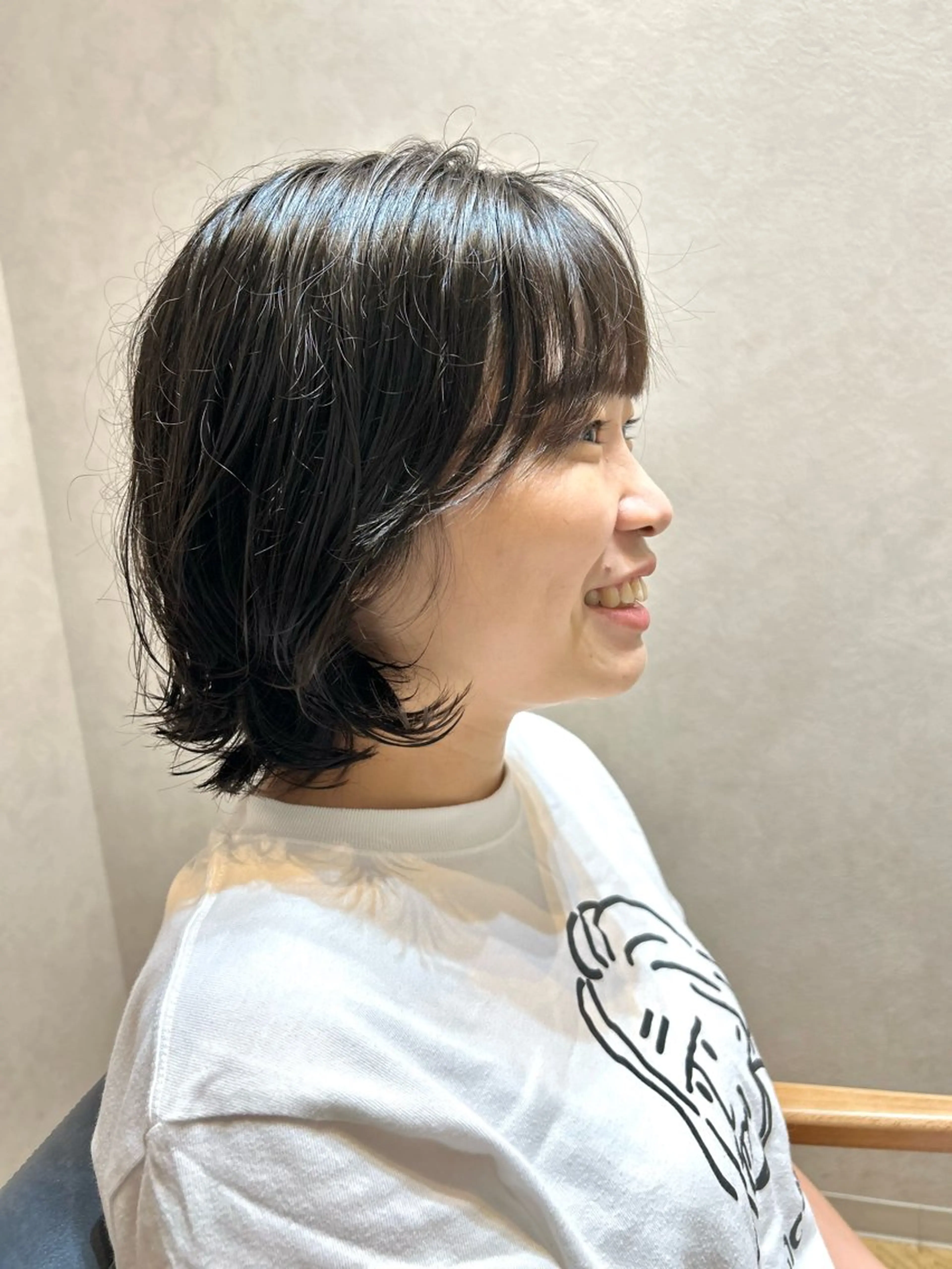 パーマ ボブ パーマ 児玉 りなのヘアスタイル