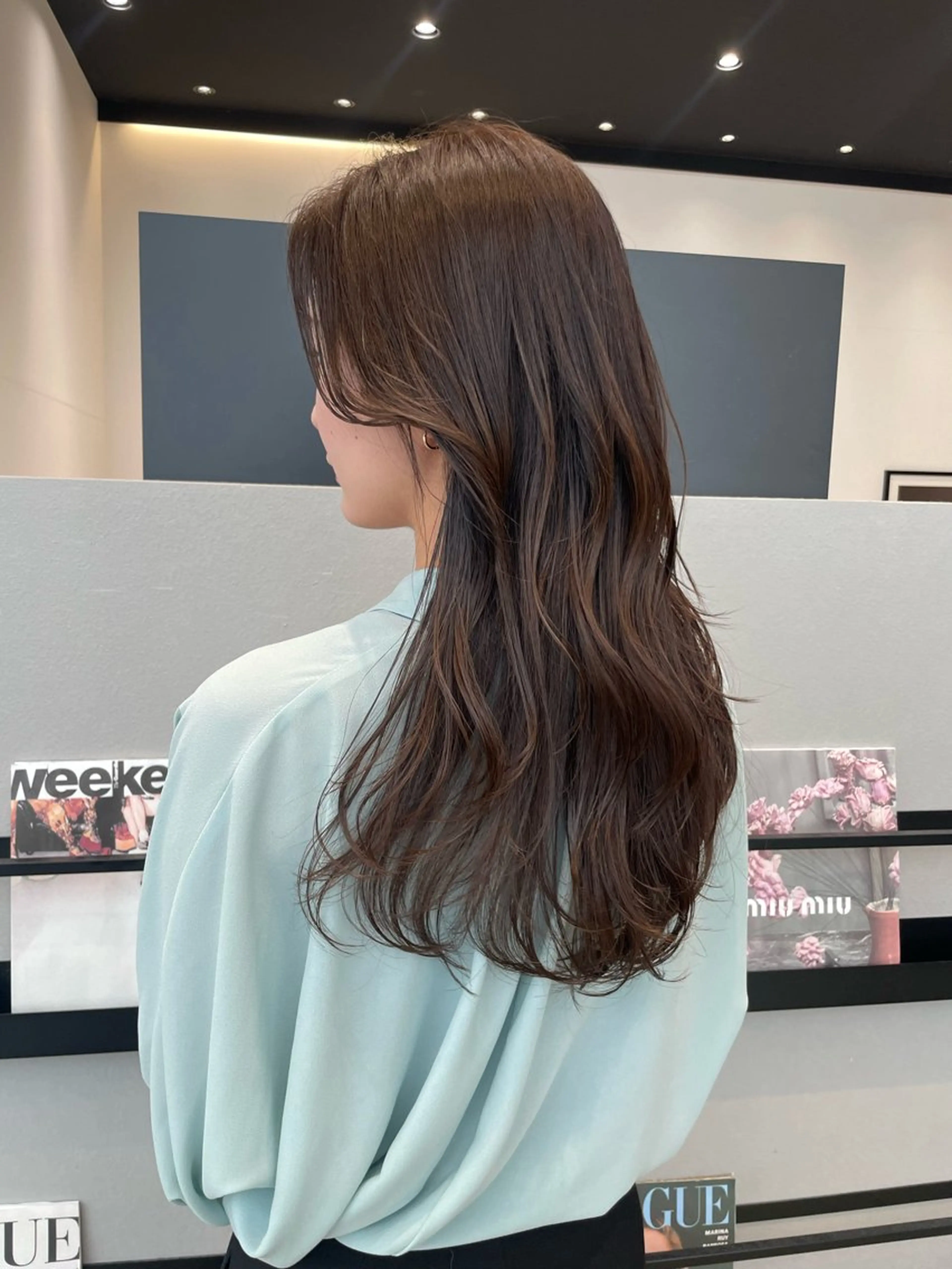 ロング カラー k-twoたき✨艶感 カラー／美髪矯正のヘアスタイル