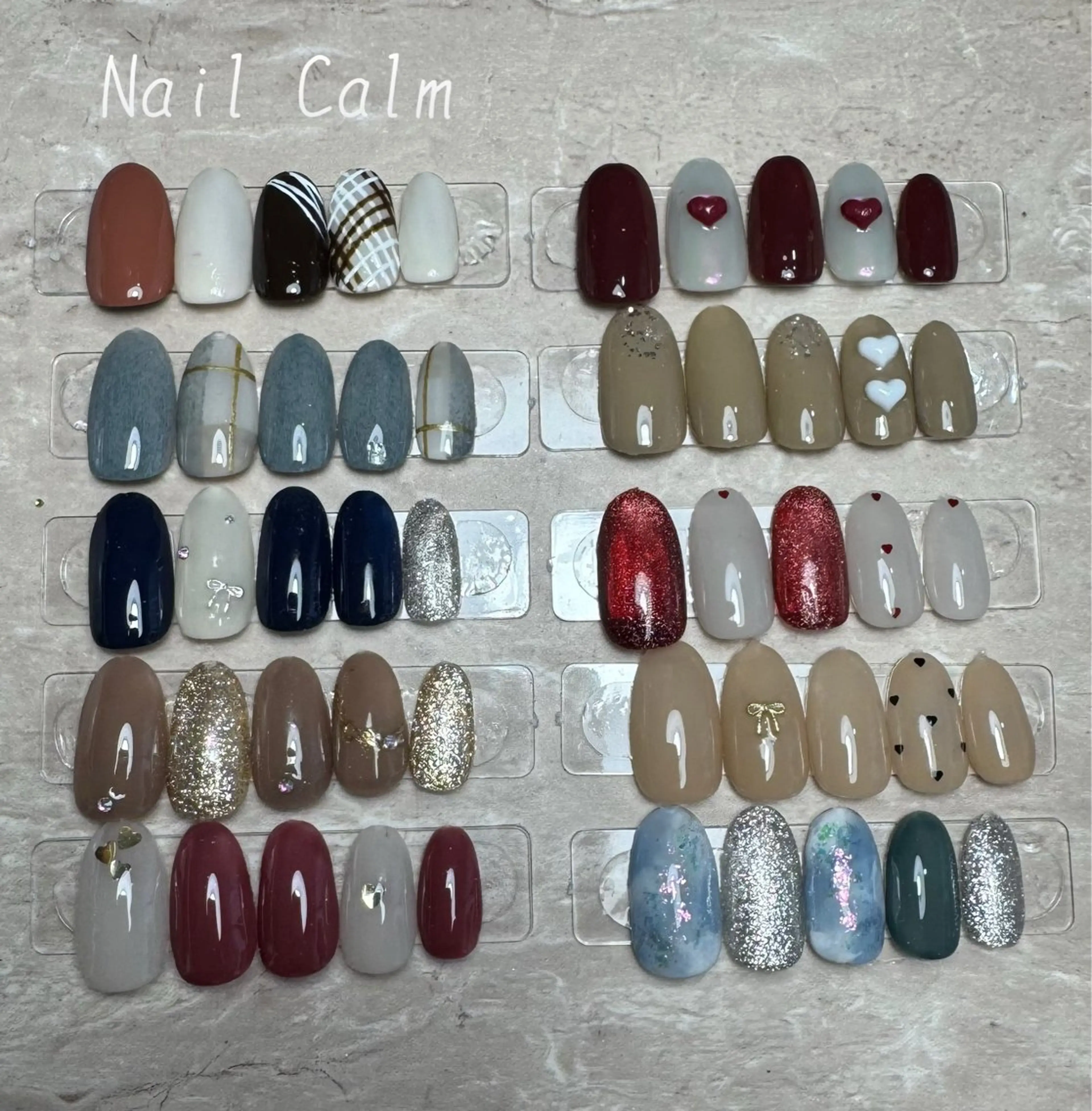 ネイル シンプルネイル ハンドネイル プライベートサロン Calmのネイルデザイン