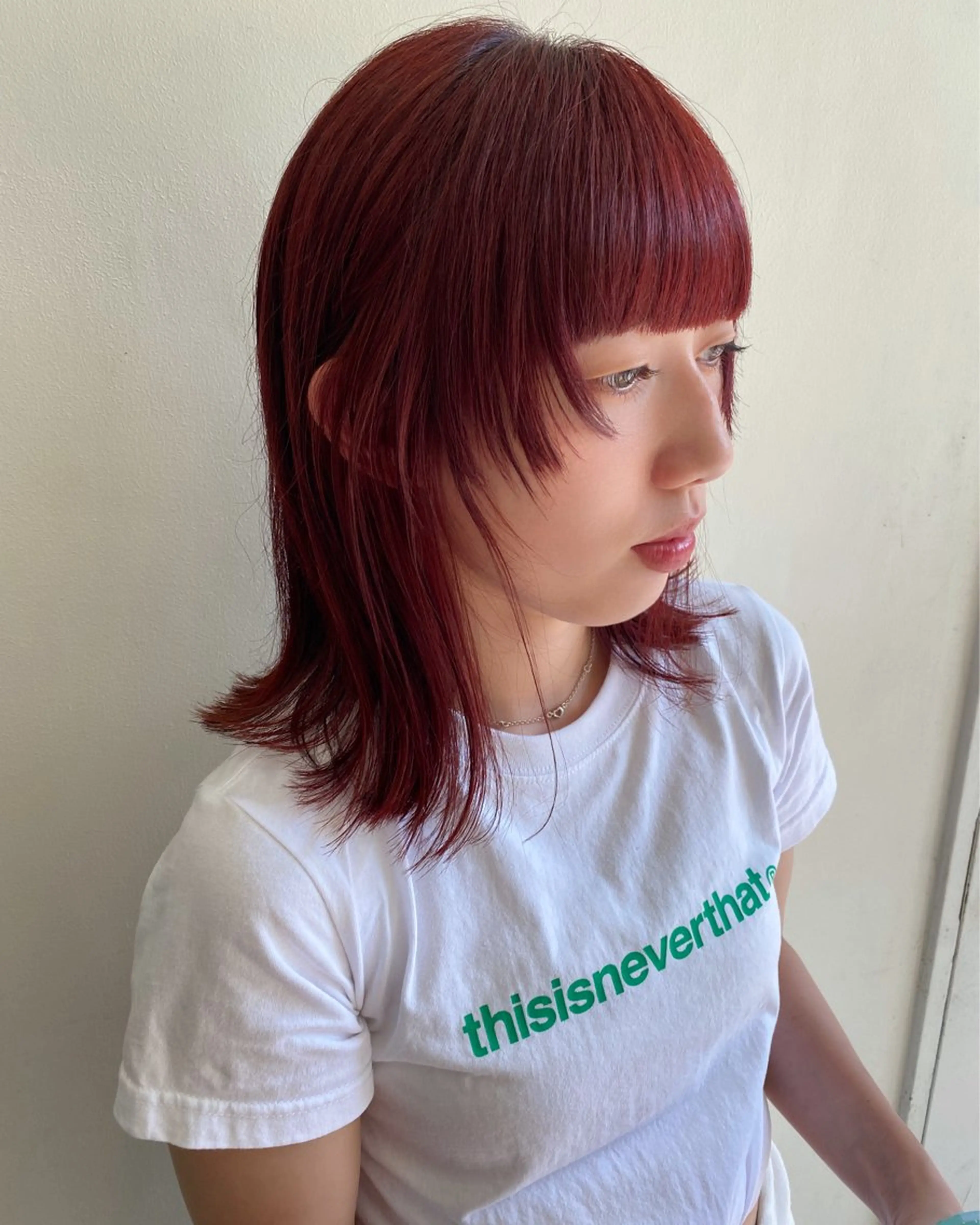 ミディアム ヘアカラー ヒラカホ/ ブリーチ/似合わせのヘアスタイル