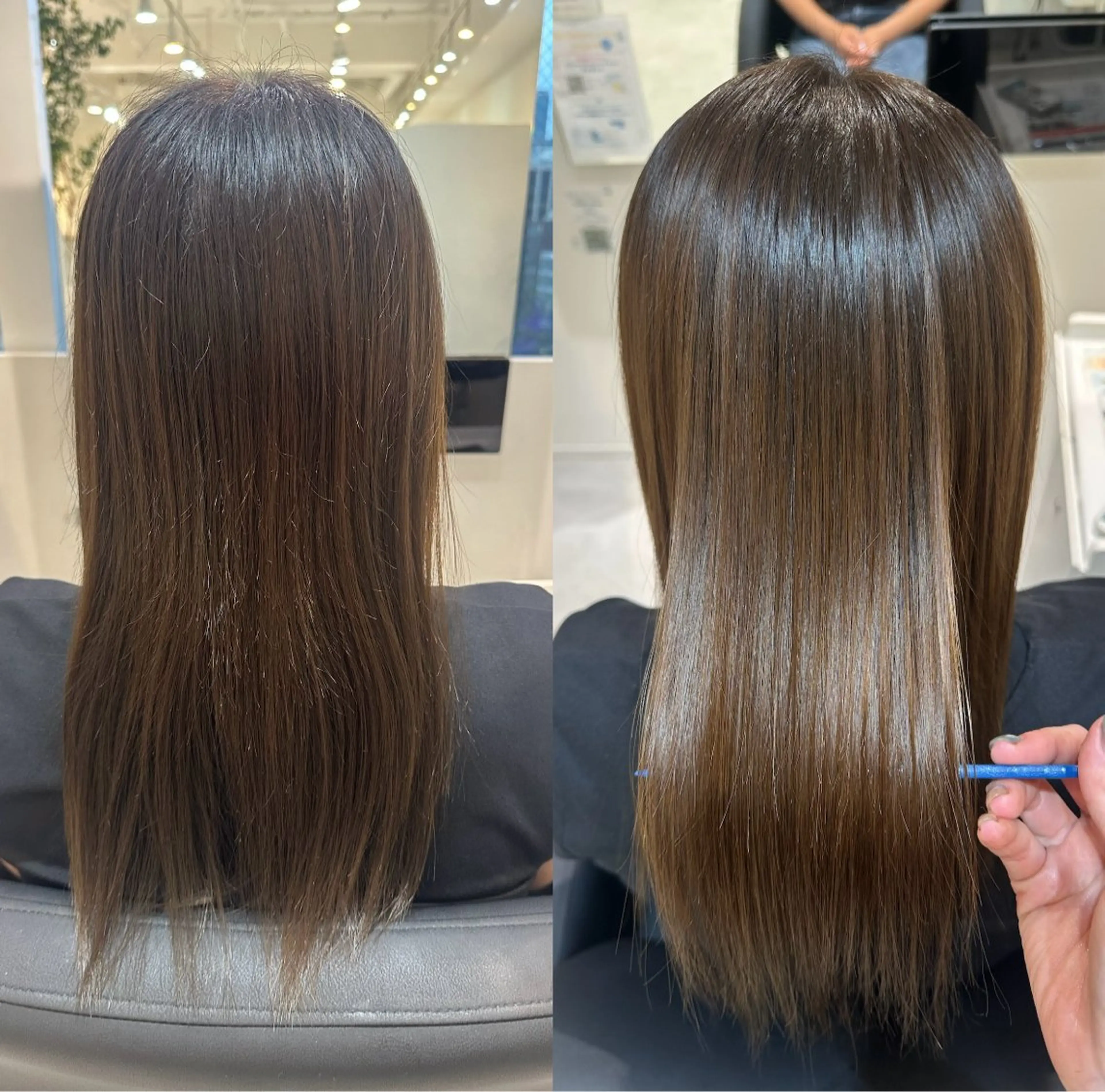 セミロング Emuest心斎橋 SAKIのヘアスタイル