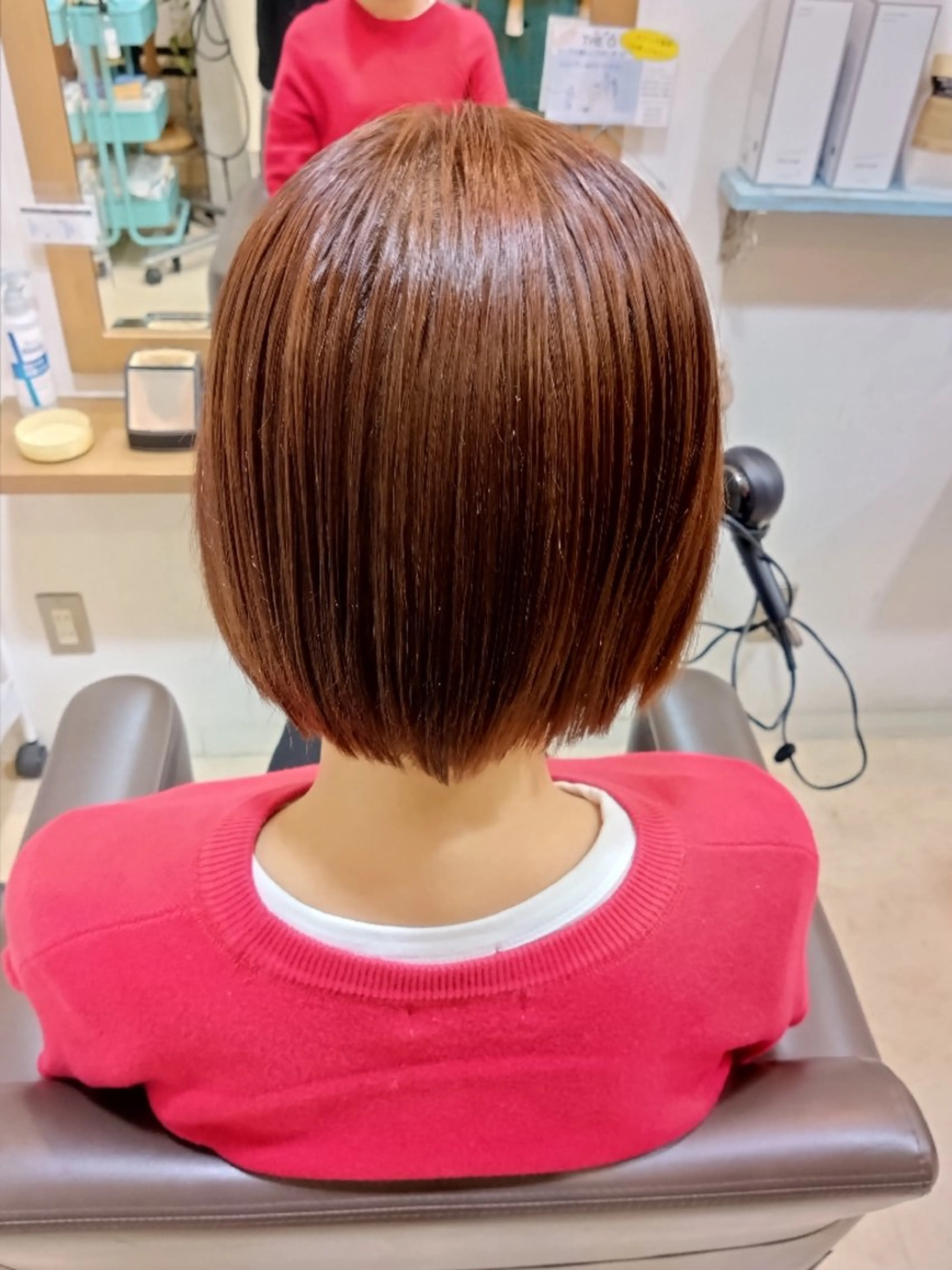 ショート 縮毛矯正 Biarritz所属・藤田音緒✨縮毛矯正/ 酸熱トリートメント✨のヘアスタイル