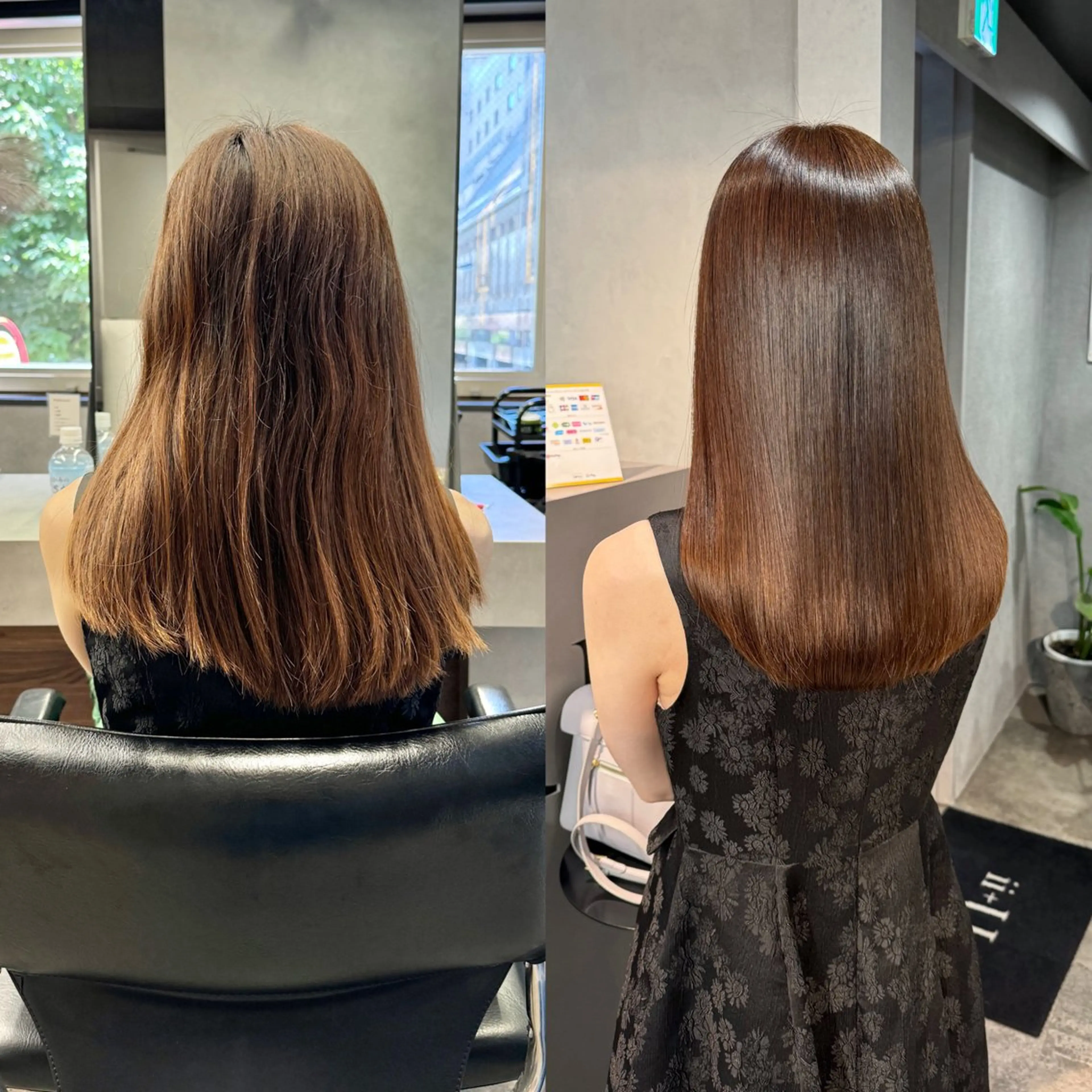 セミロング カット ヘアカラー 縮毛矯正 トリートメント 髪質改善/艶髪 MINAMIのヘアスタイル