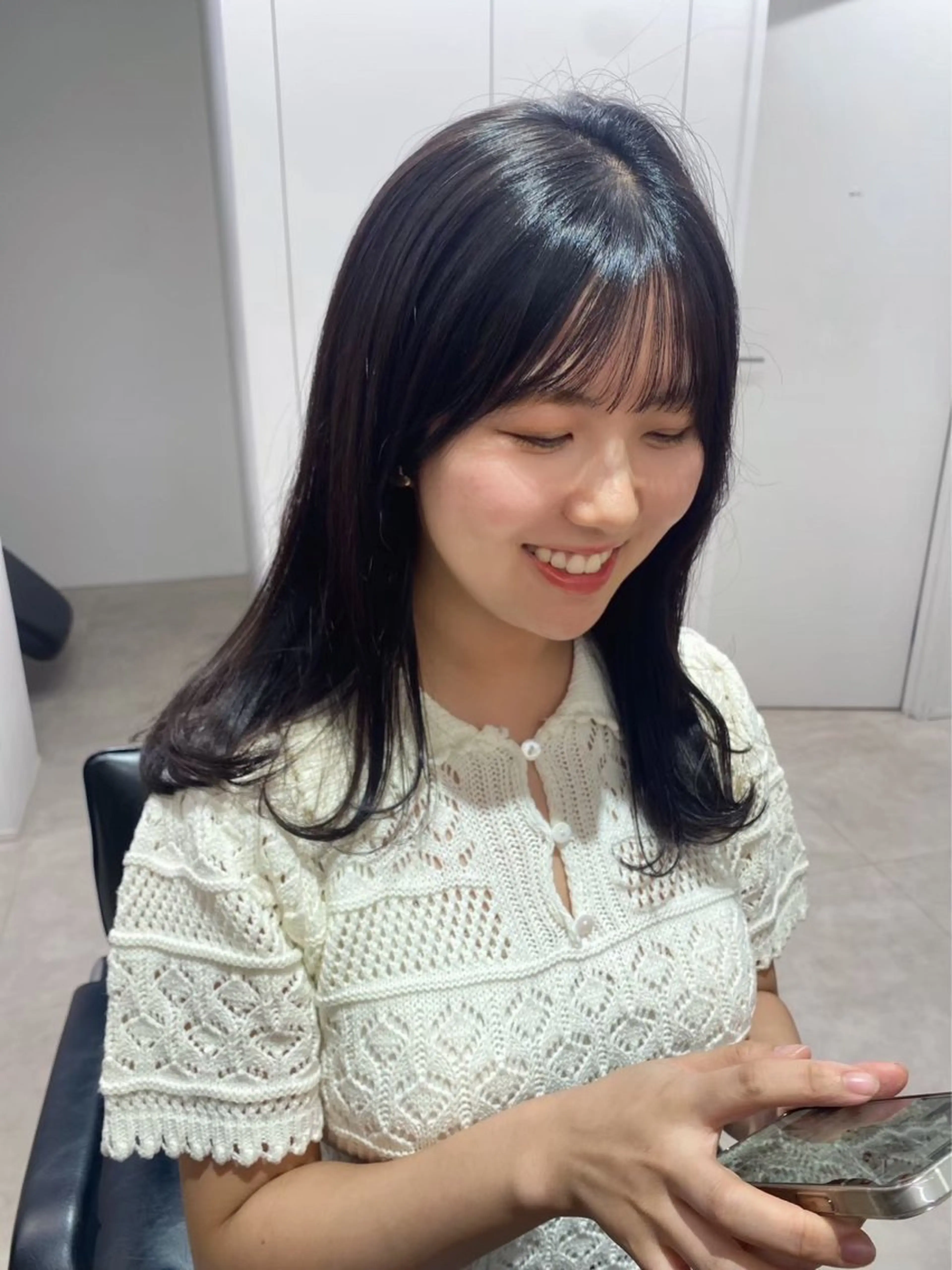 ロング カラー カット ヘアカラー トリートメント noa/ 渋谷のヘアスタイル