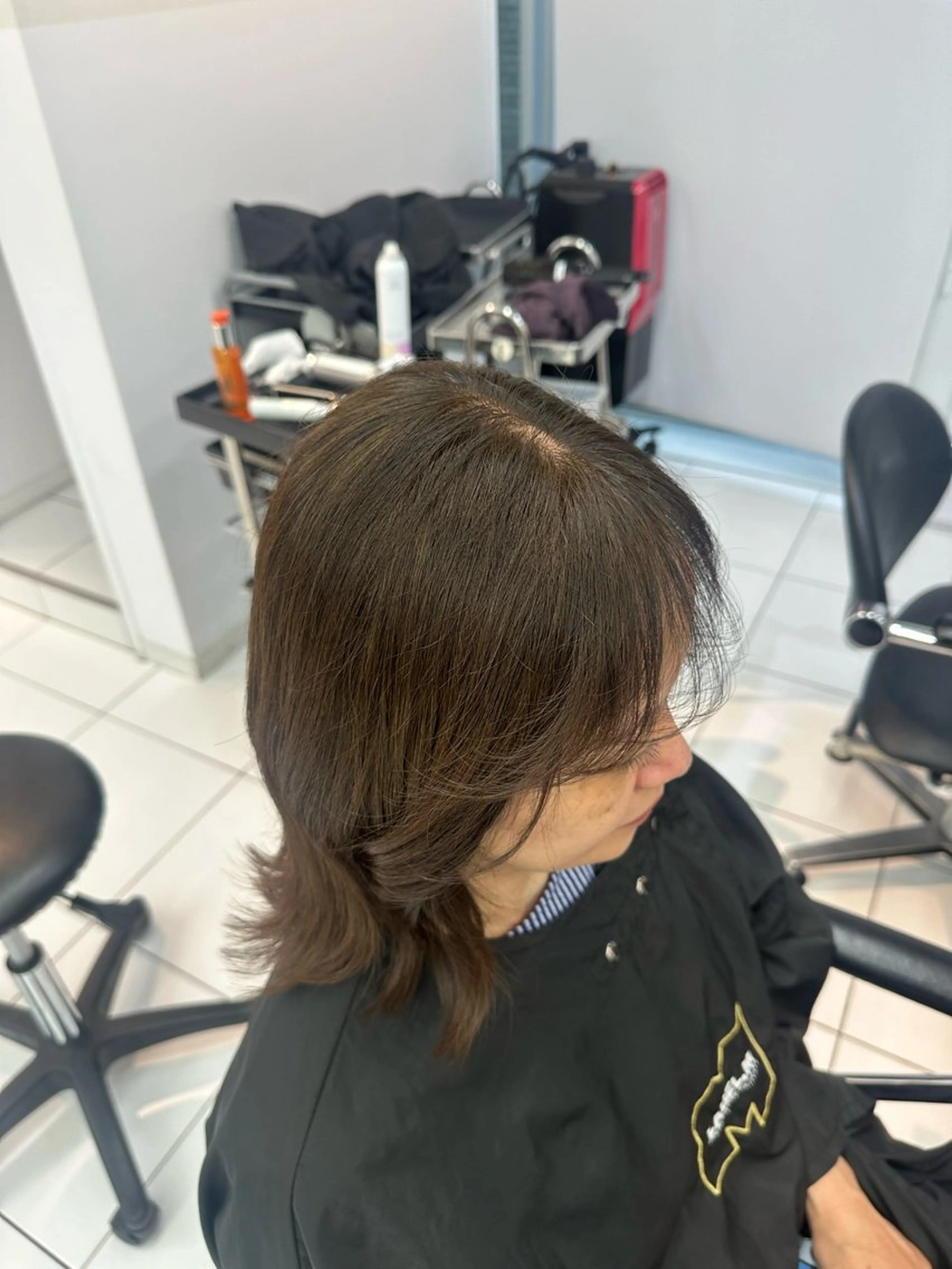 ミディアム はにいレイヤーカット モデル募集中のヘアスタイル