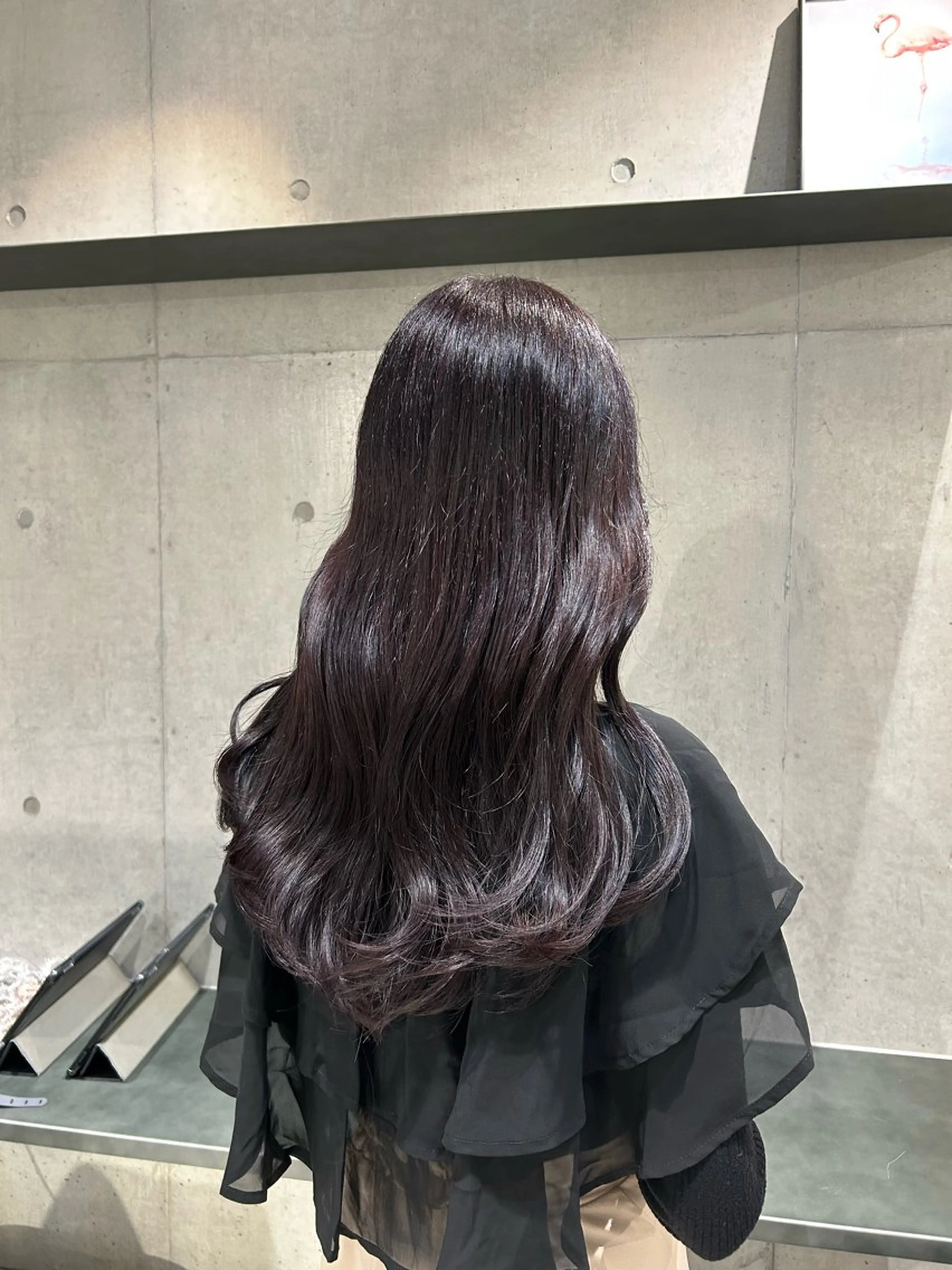 ロング カラー ヘアアレンジ ヘアカラー トリートメント ボブ艶モテカラー🫧 カリンのヘアスタイル
